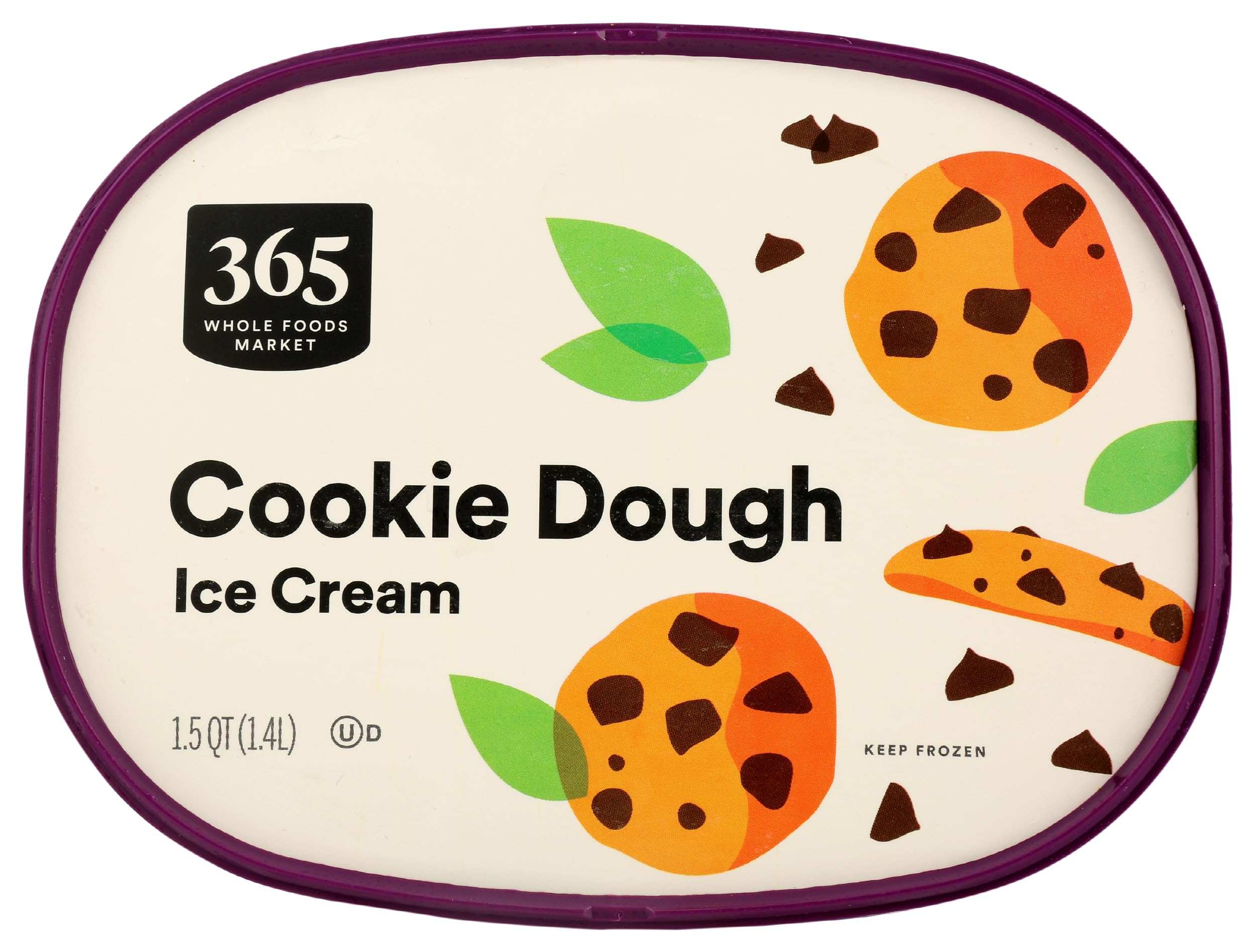 365 by Whole Foods Market Cookie Dough Ice Cream, 1.5 QT