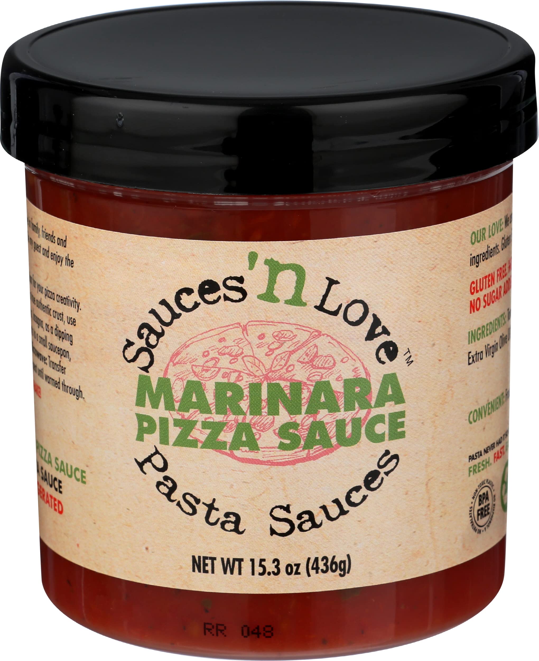 Sauces N Love Pizza Sauce, 15.3 OZ