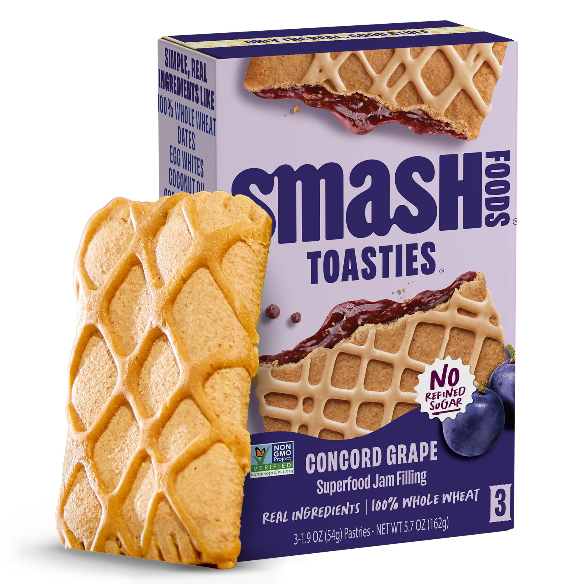 Smash Toasties Concord Grape, 5.7 Ounce