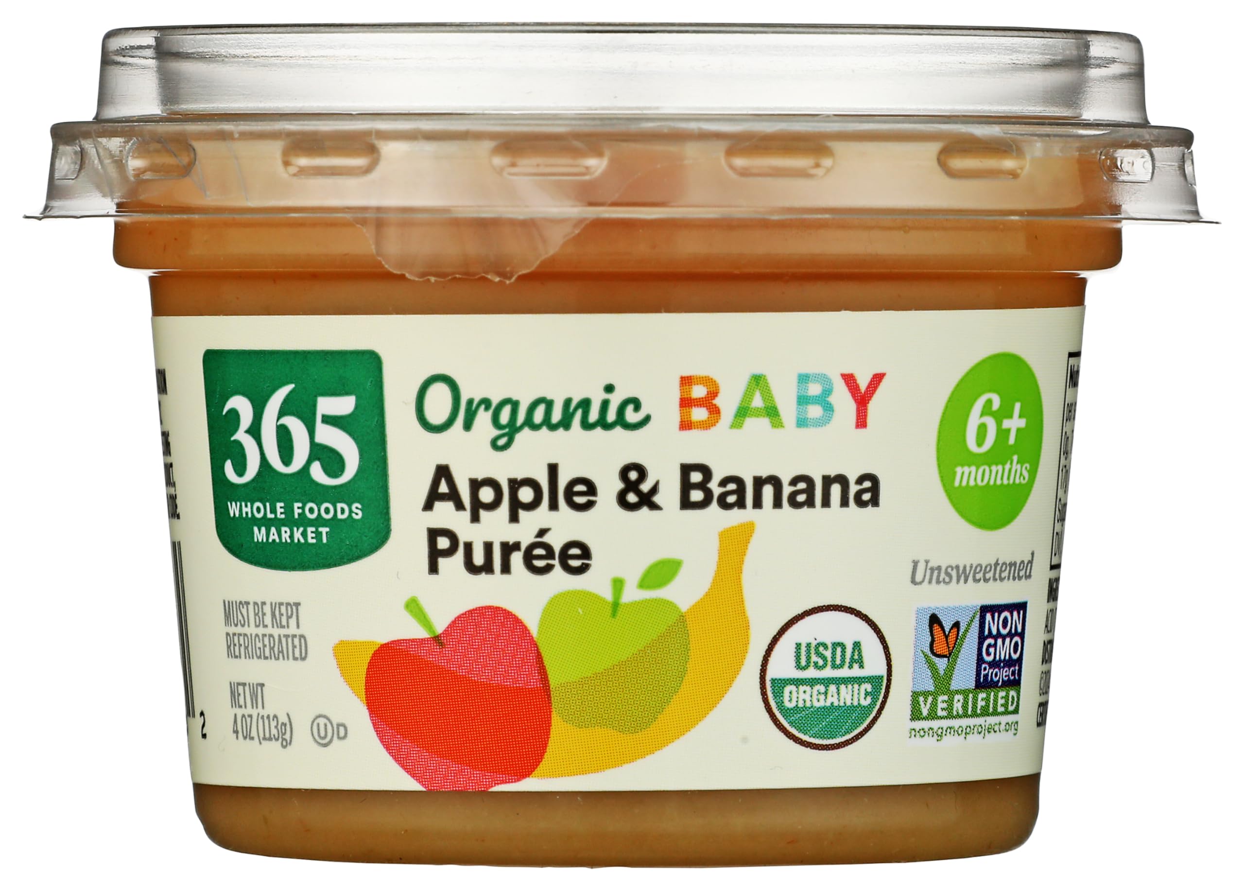 365 by Whole Foods Market Organic Apple & Banana Baby Food Bowl, 4 OZ