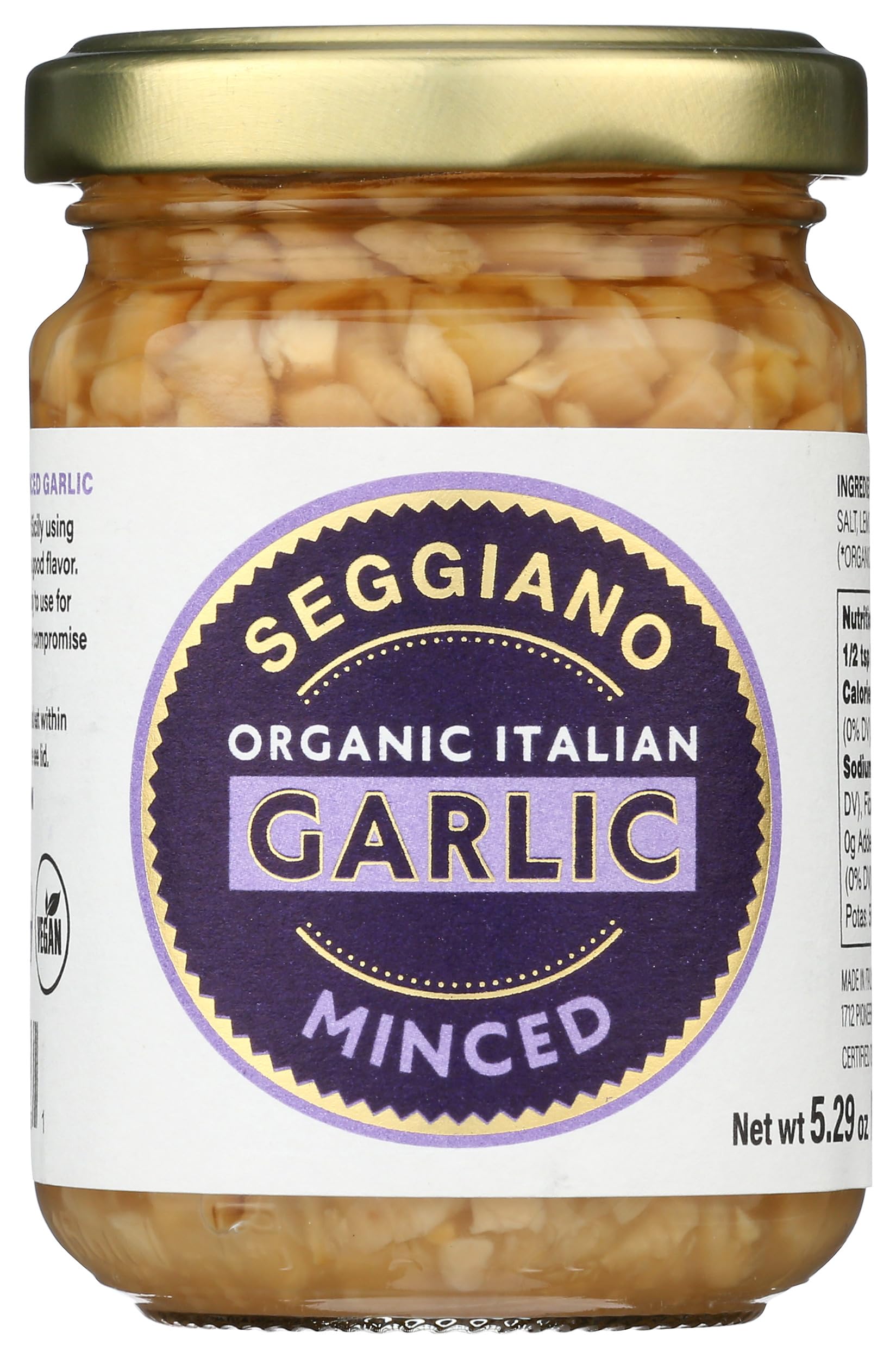 Garlic Minced Italian Organic, 5.29 Ounce