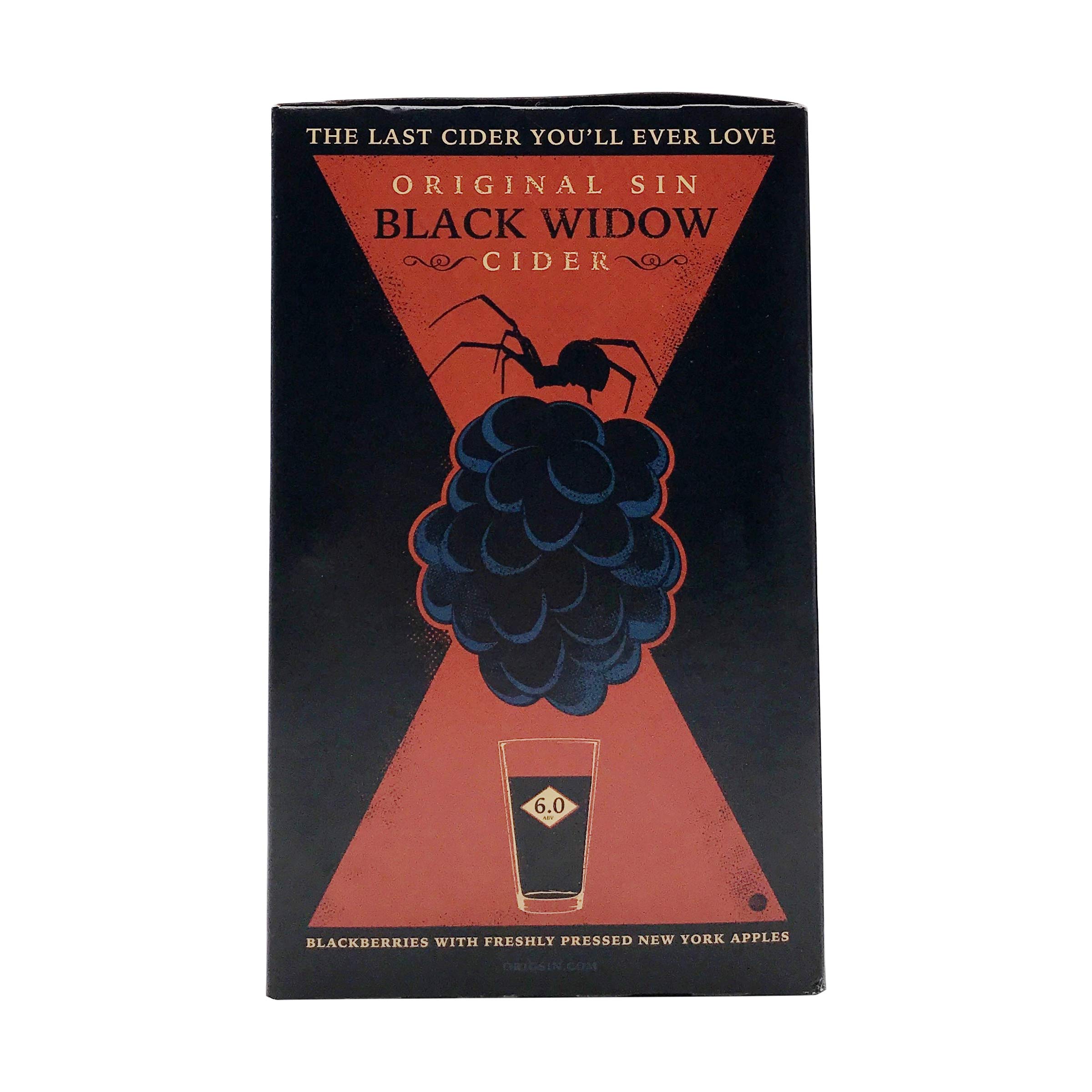 Original Sin Cidery, Cider Black Widow, 6pk, 12 Fl Oz Cans