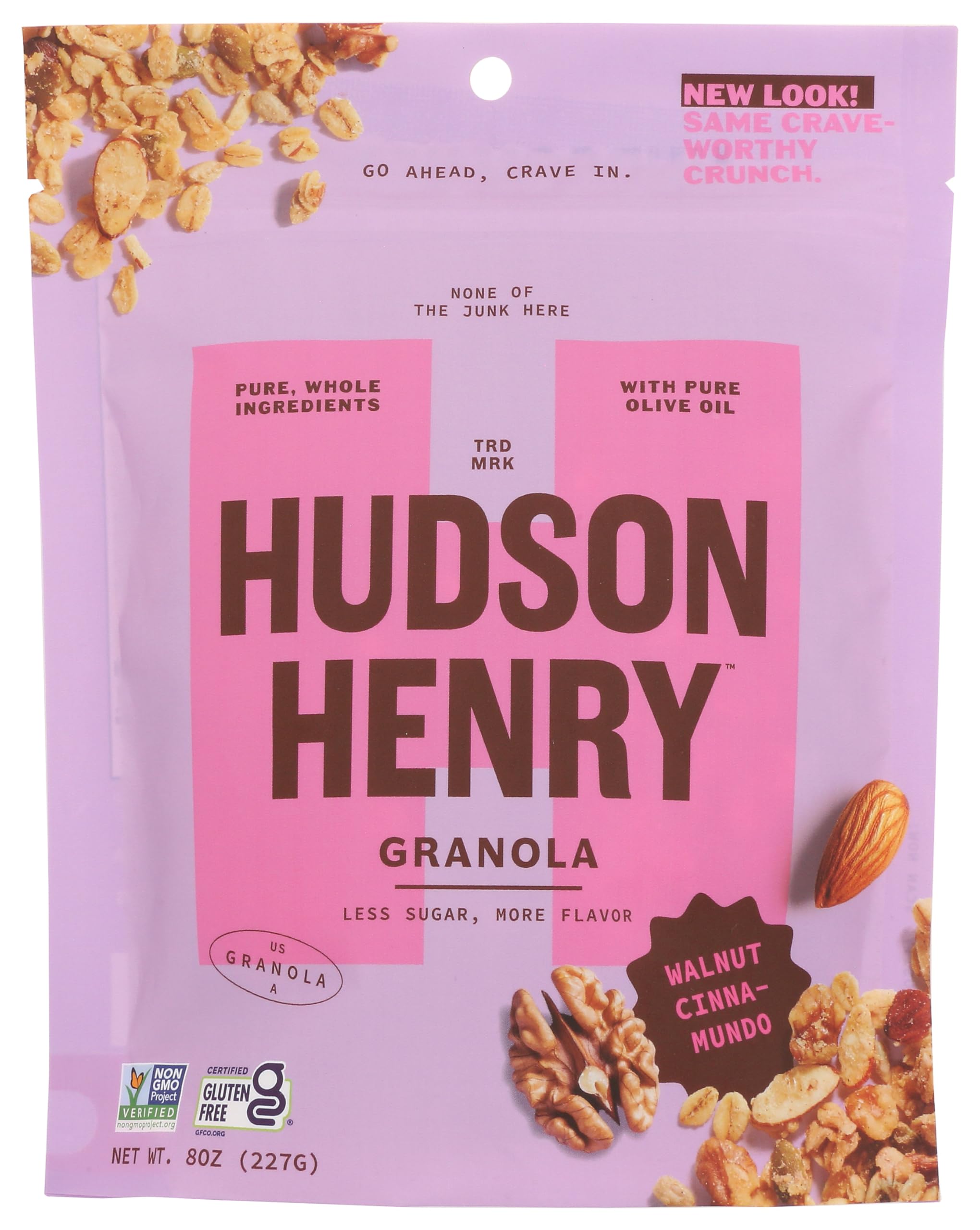 Hudson Henry, Granola Walnut, 8 Ounce