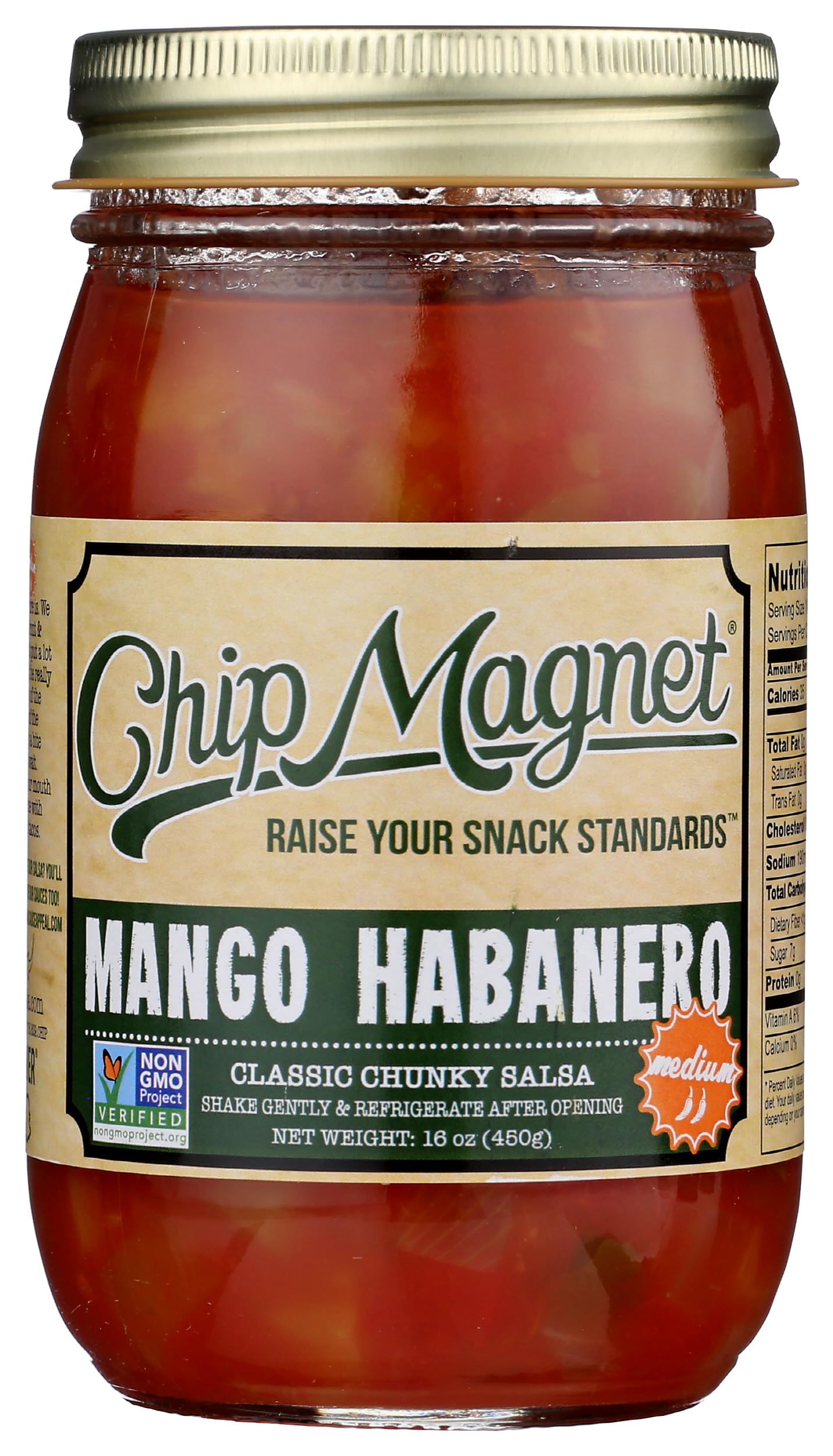 Salsa Medium Mango Habenero, 16 Ounce