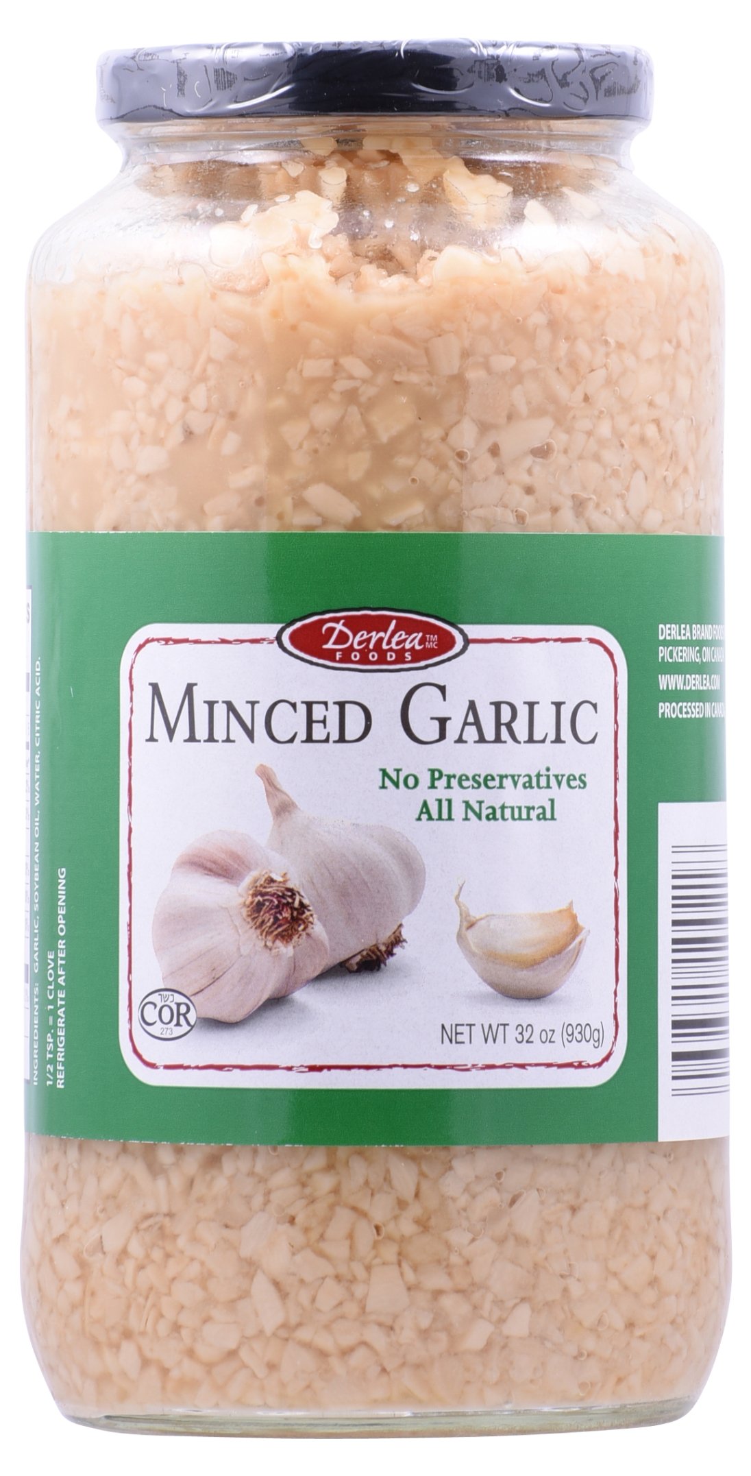 Derlea Garlic Minced, 32 Ounce
