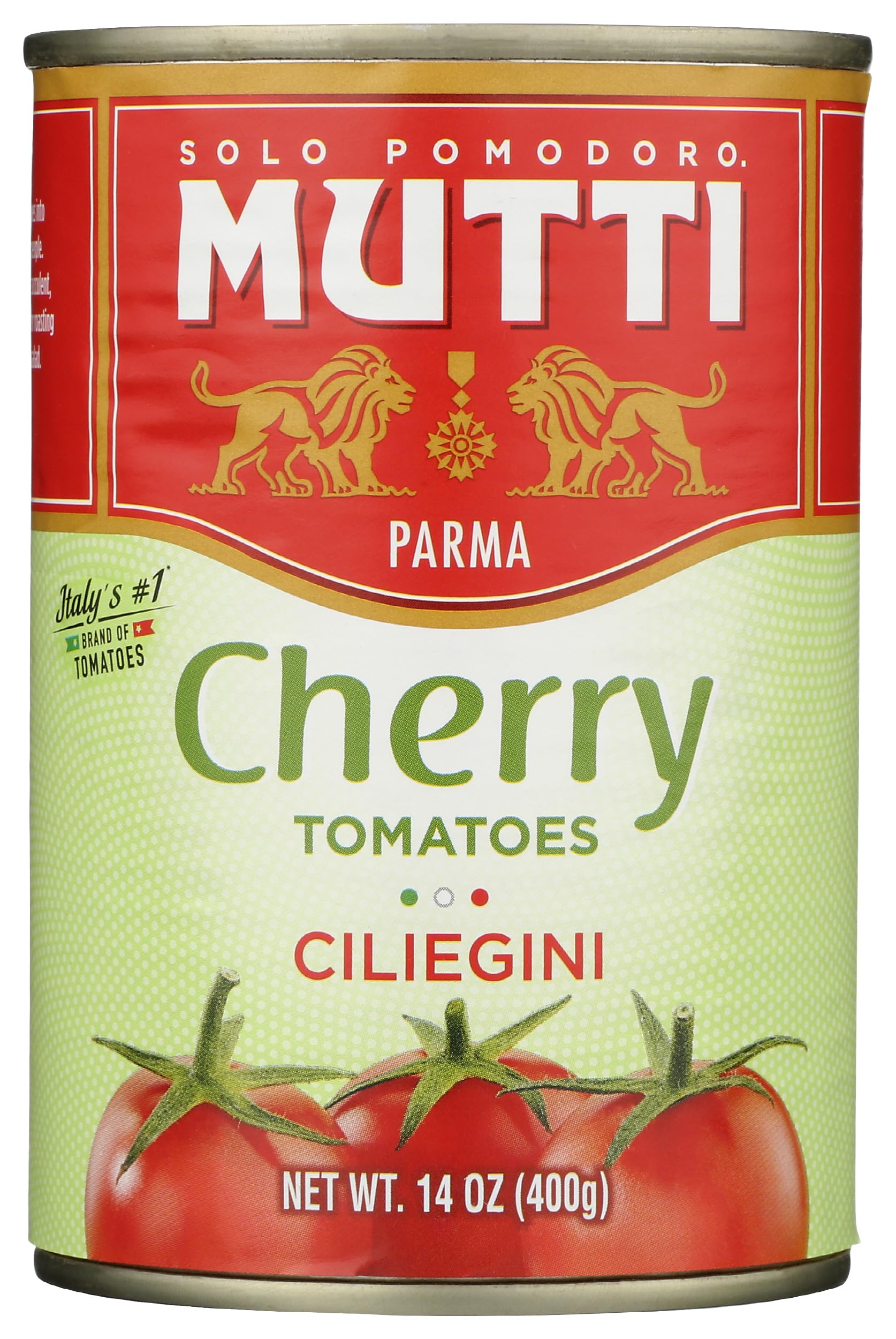 Mutti Cherry Tomatoes (Ciliegini), 14 oz. | 1 Pack | Italy’s #1 Brand of Tomatoes | Fresh Taste for Cooking | Canned Tomatoes | Vegan Friendly & Gluten Free | No Additives or Preservatives