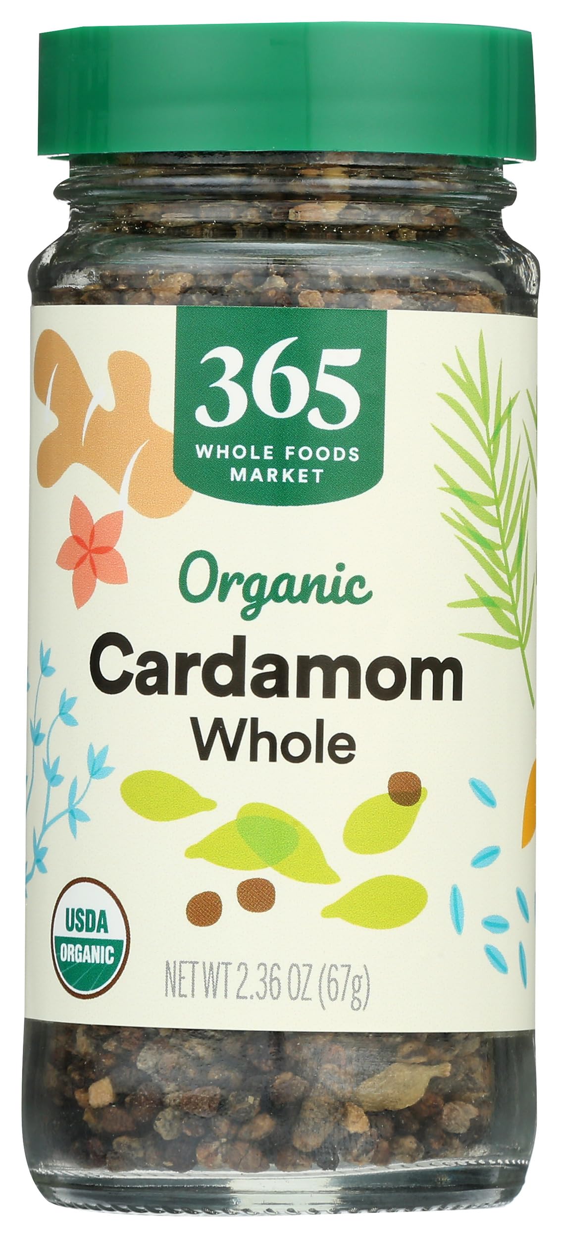 365 by Whole Foods Market Organic Cardamom Whole, 2.36 oz