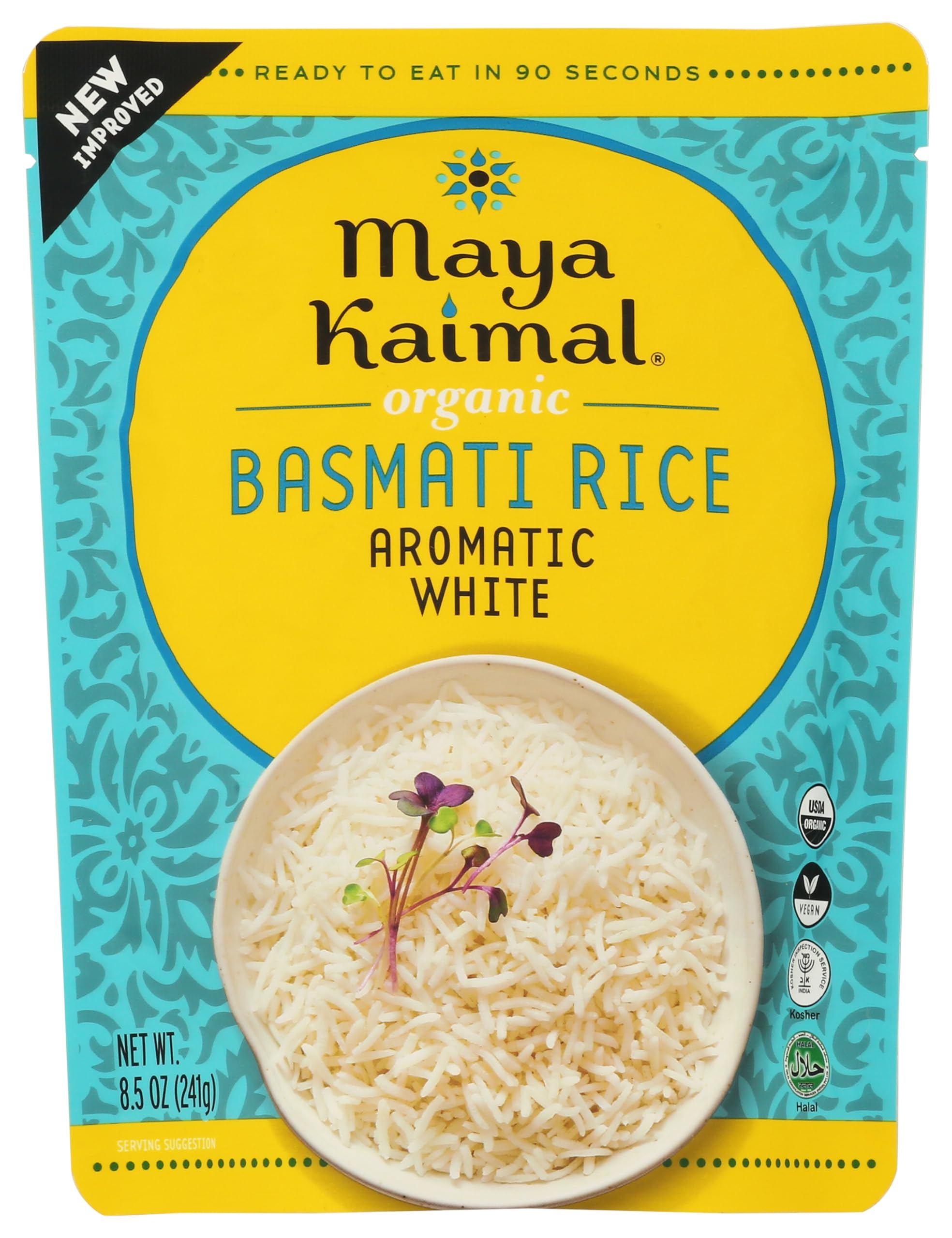 Maya Kaimal Organic Aromatic White Basmati Rice, 8.5 OZ