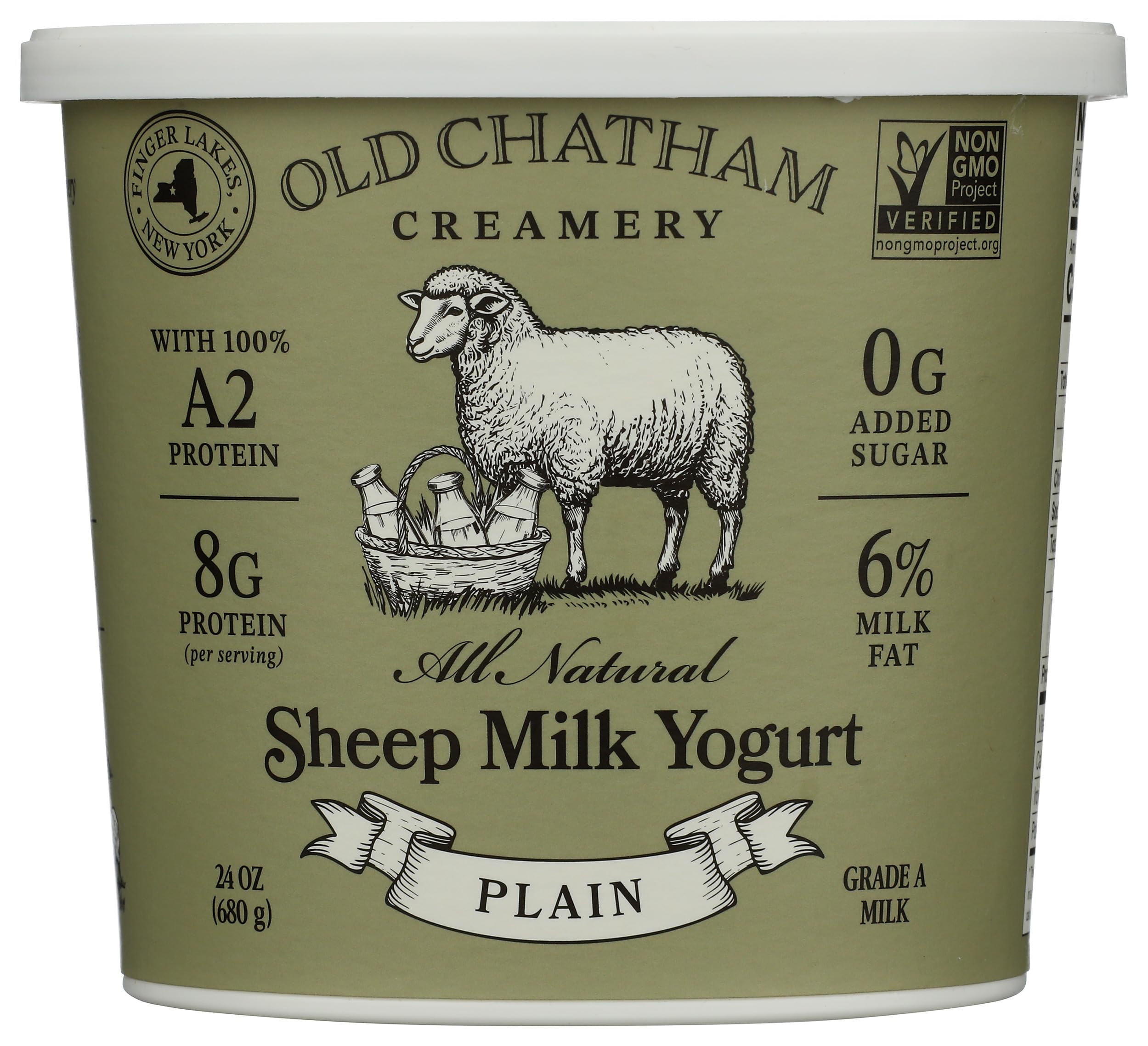 Old Chatham Sheepherding Co Plain Sheep Milk Yogurt, 24 OZ