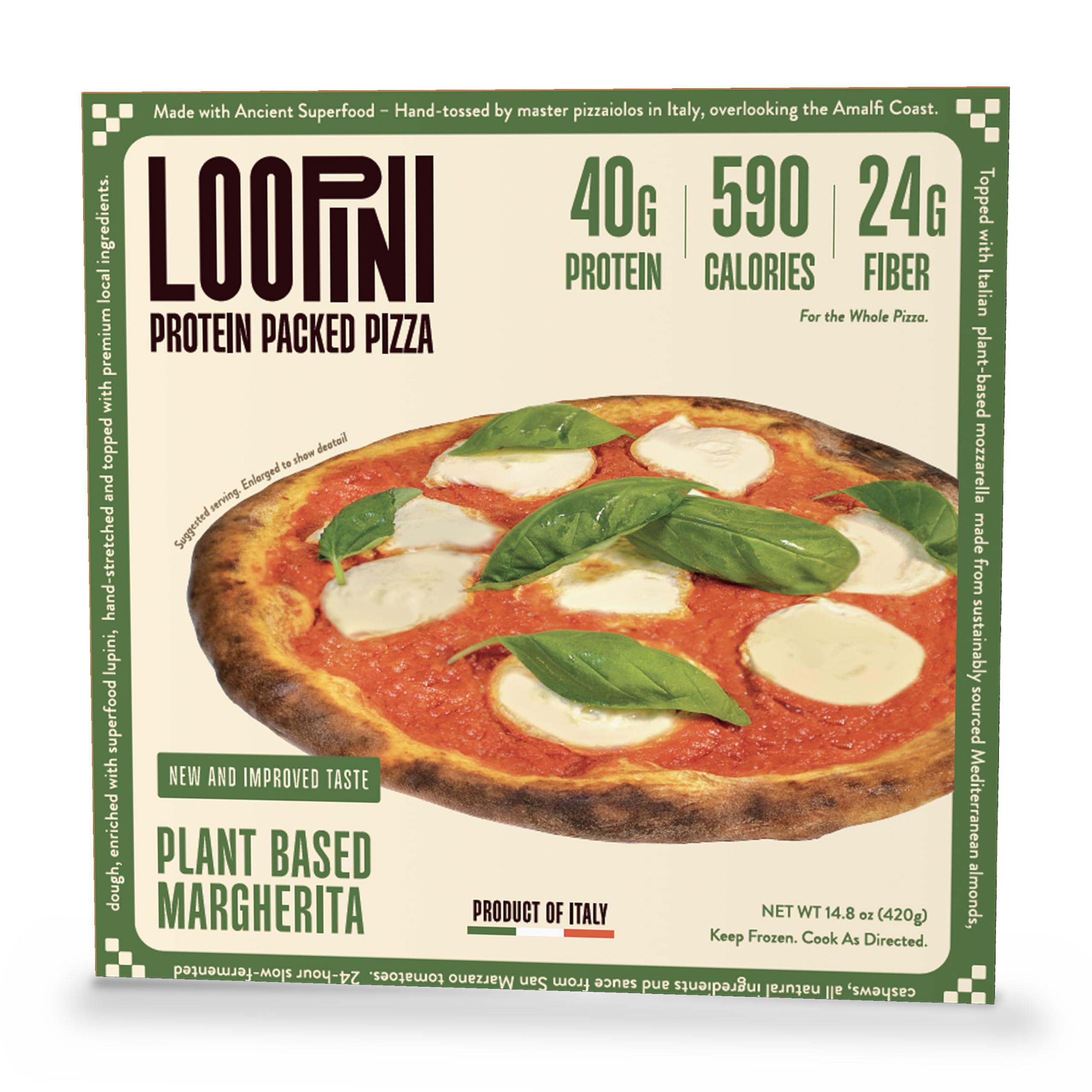 Loopini Vegan Margherita Pizza, 14.8 OZ