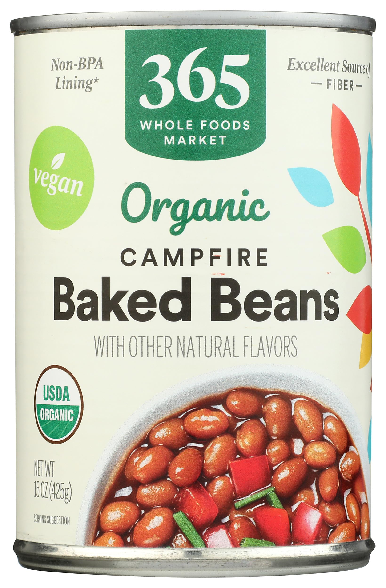 365 By Whole Foods Market, Organic Baked Beans, Campfire Style, 15 Ounce