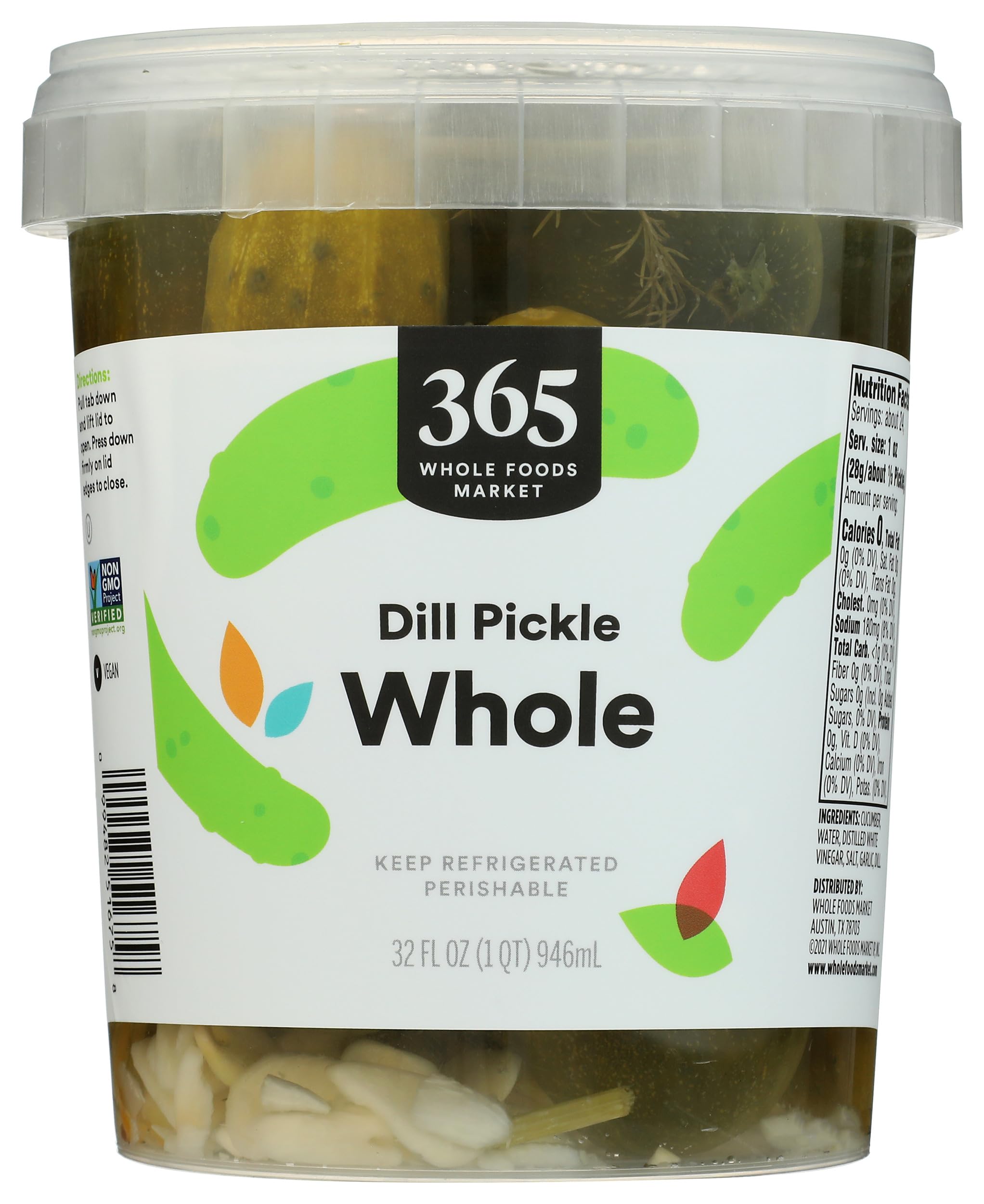 365 by Whole Foods Market Whole Dill Pickle, 32 FZ