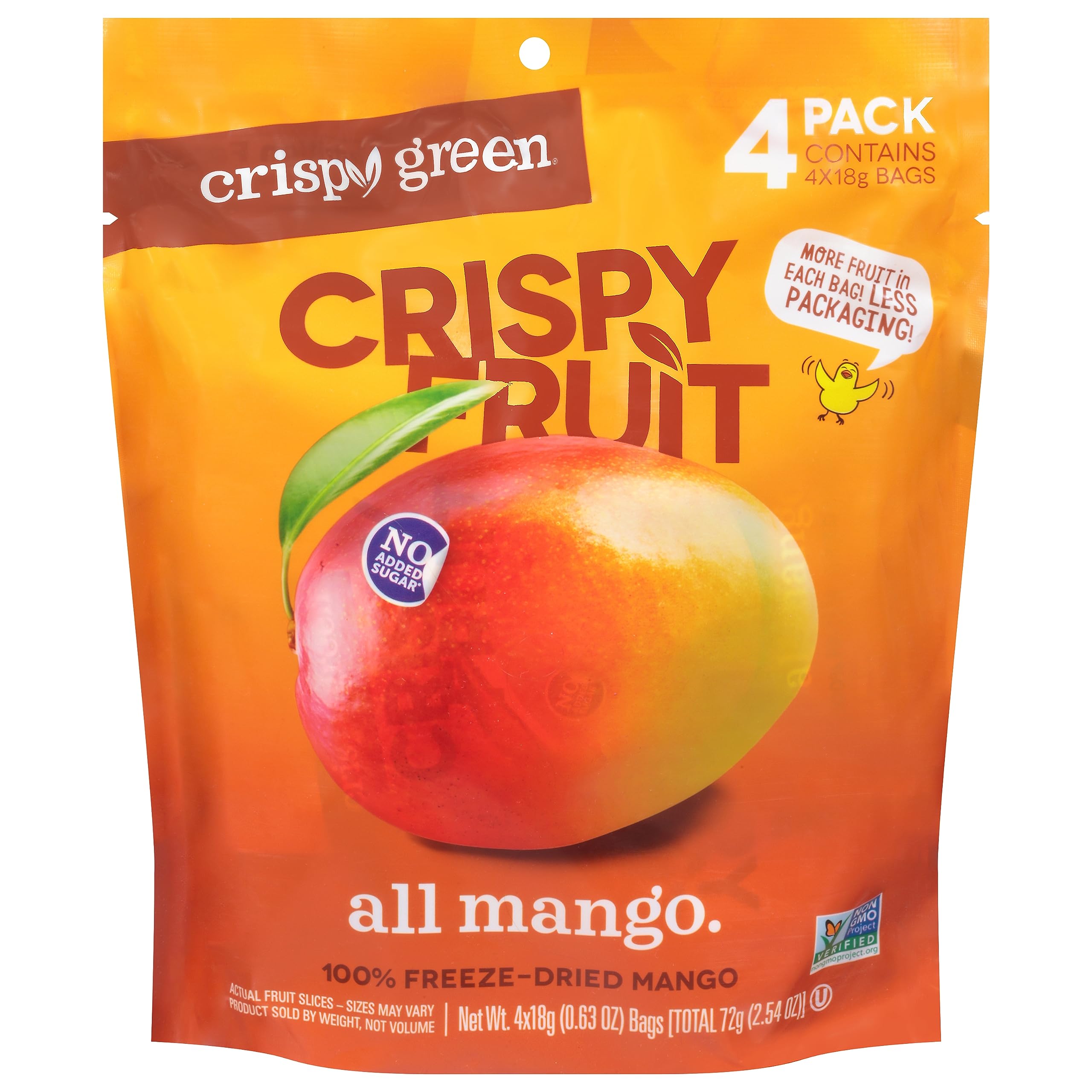 Crispy Green Mangoes Freeze Dried, 2.54 Ounce