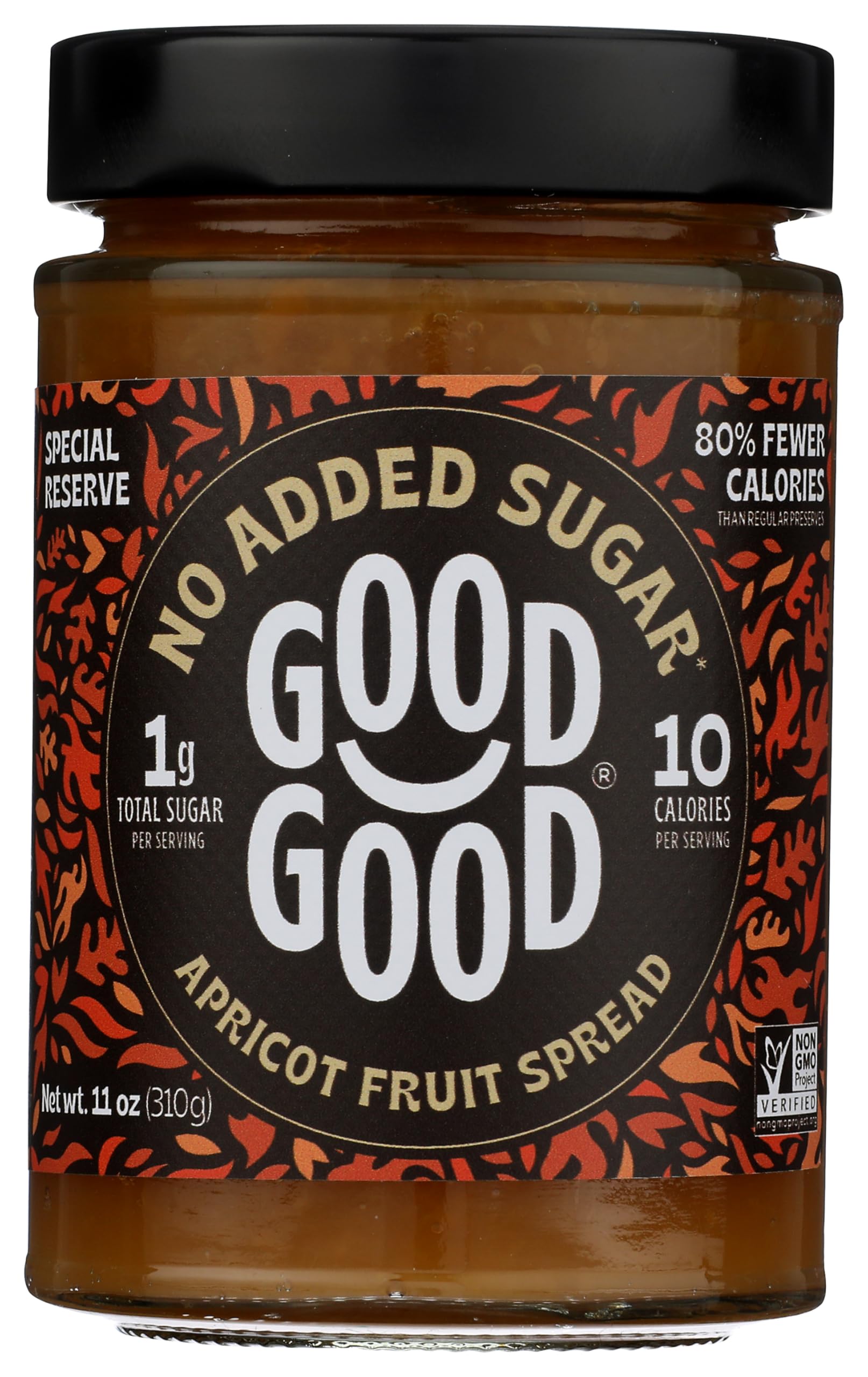 GOOD GOOD Special Reserve Apricot Fruit Spread, 11 OZ