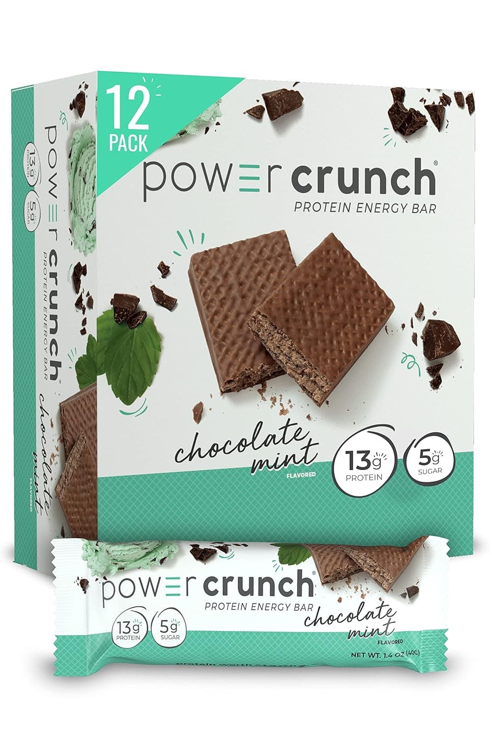 Power Crunch Protein Wafer Bars (Chocolate Mint)