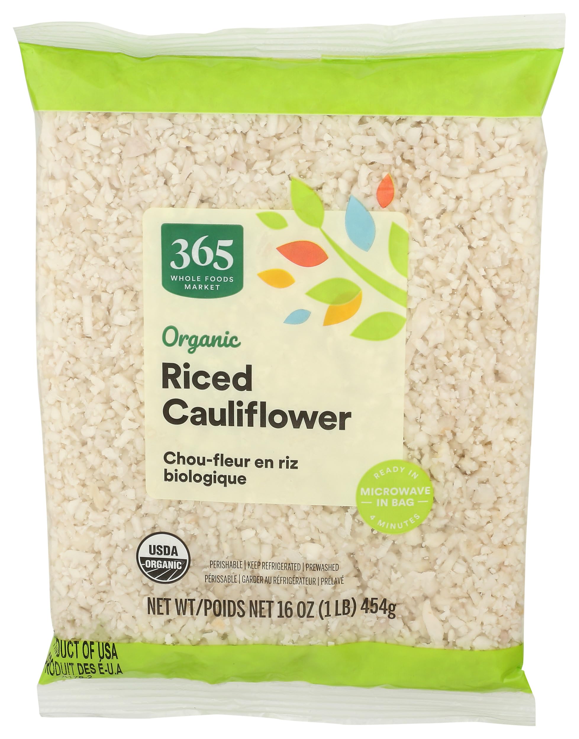 Organic Riced Cauliflower, 16 oz bag