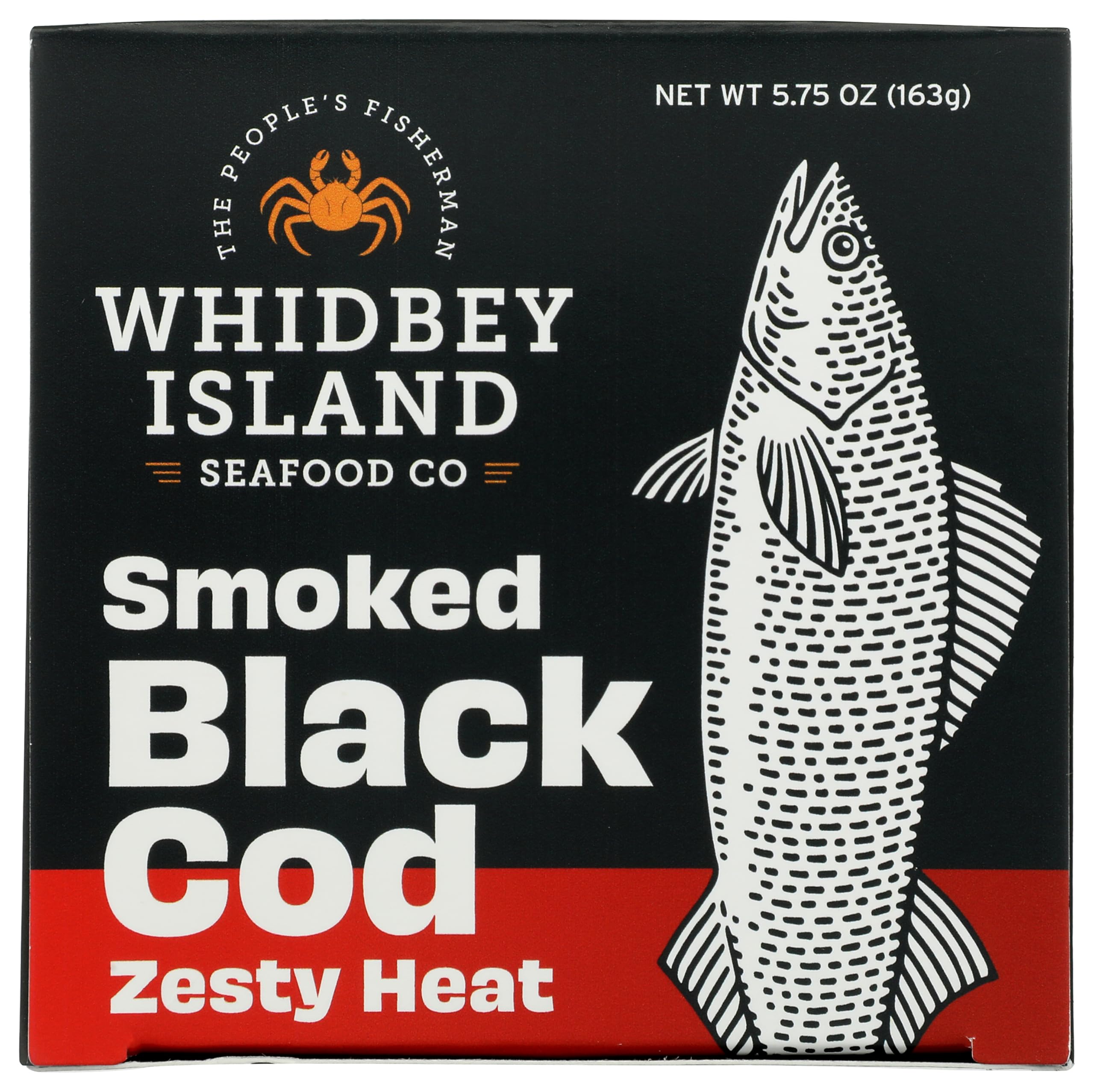 Whidbey Island Seafood Zesty Heat Smoked Black Cod, 5.75 OZ