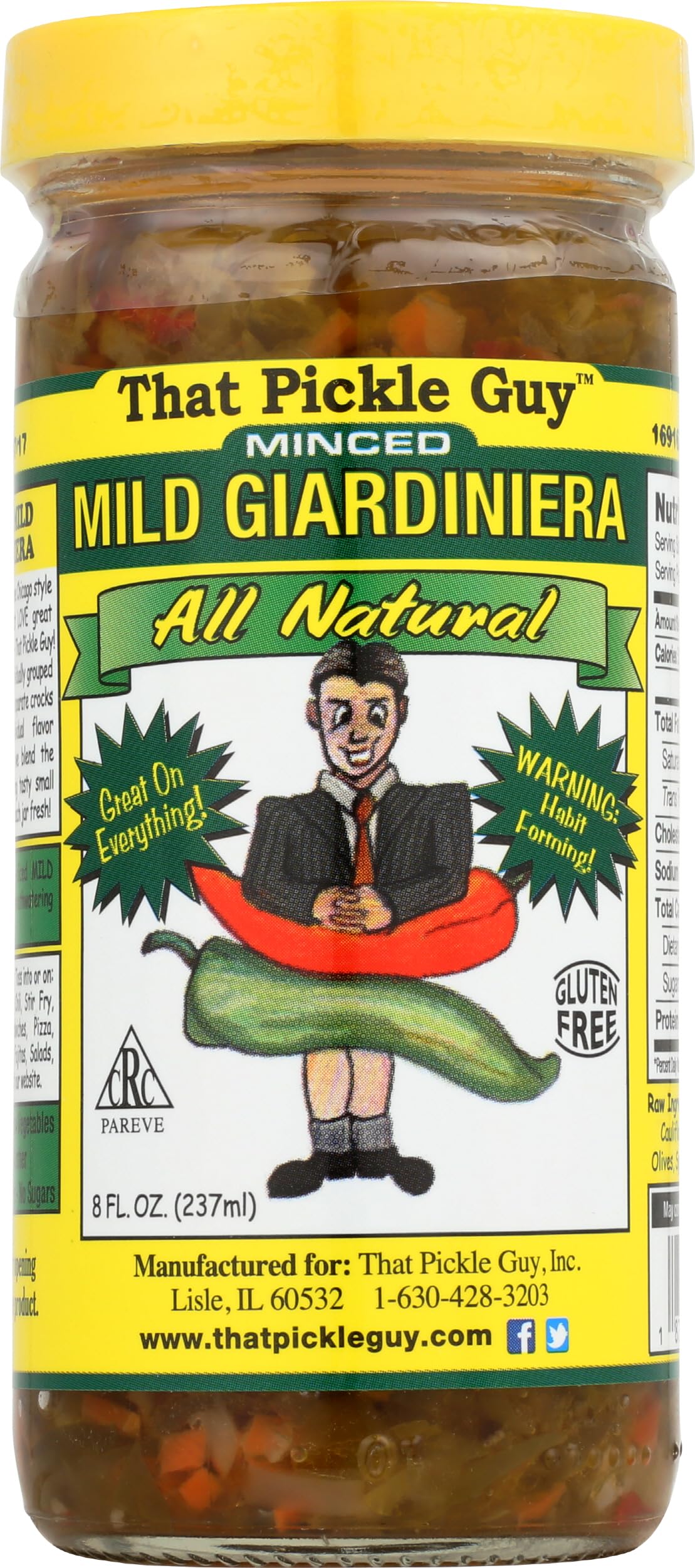 Giardiniera Mild Minced, 8 Ounce
