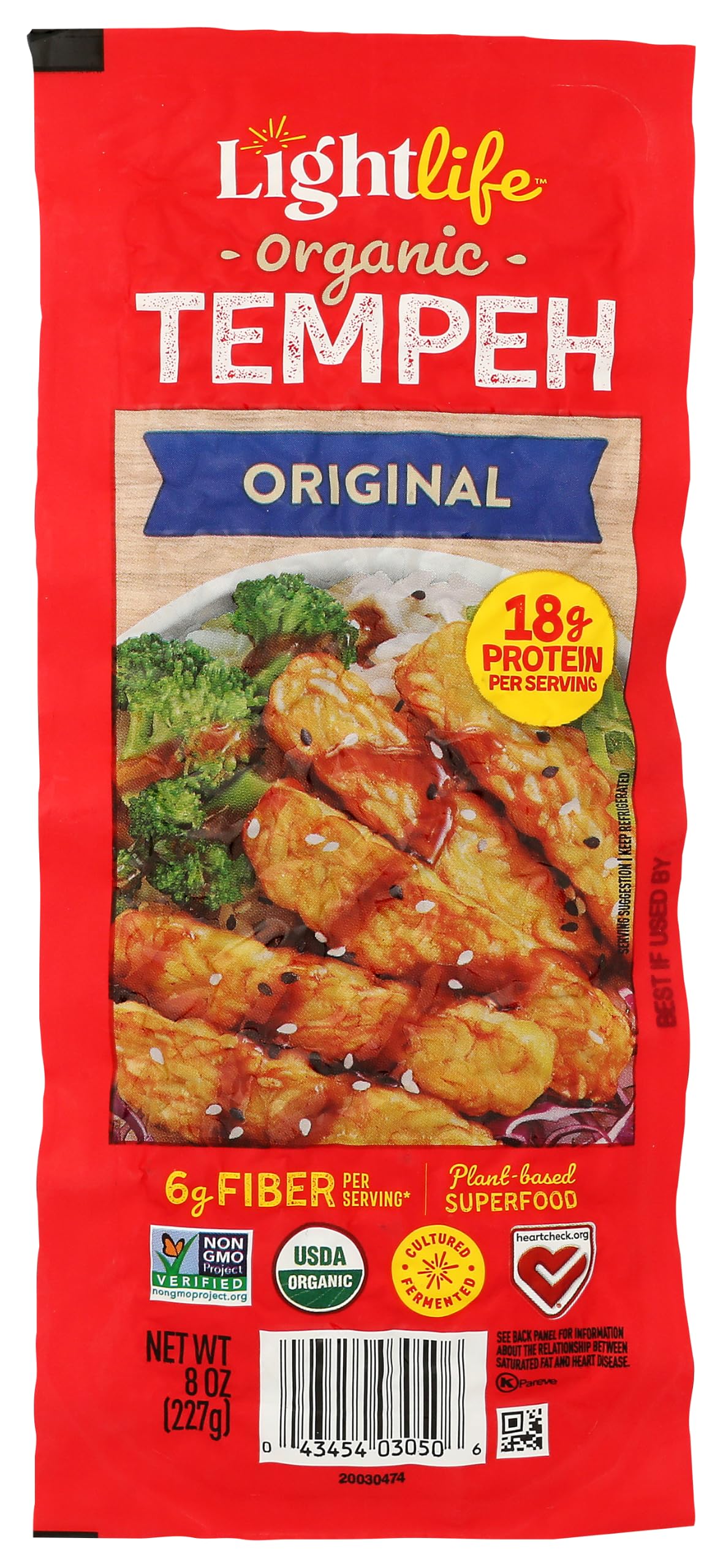 Lightlife Original Organic Tempeh, 8 Oz