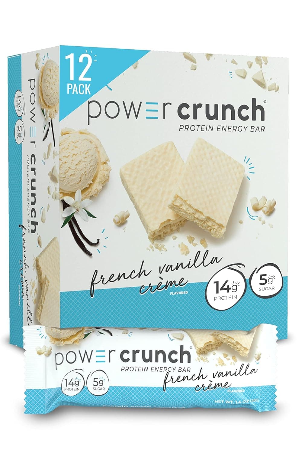 Power Crunch Protein Wafer Bars (French Vanilla Crème)