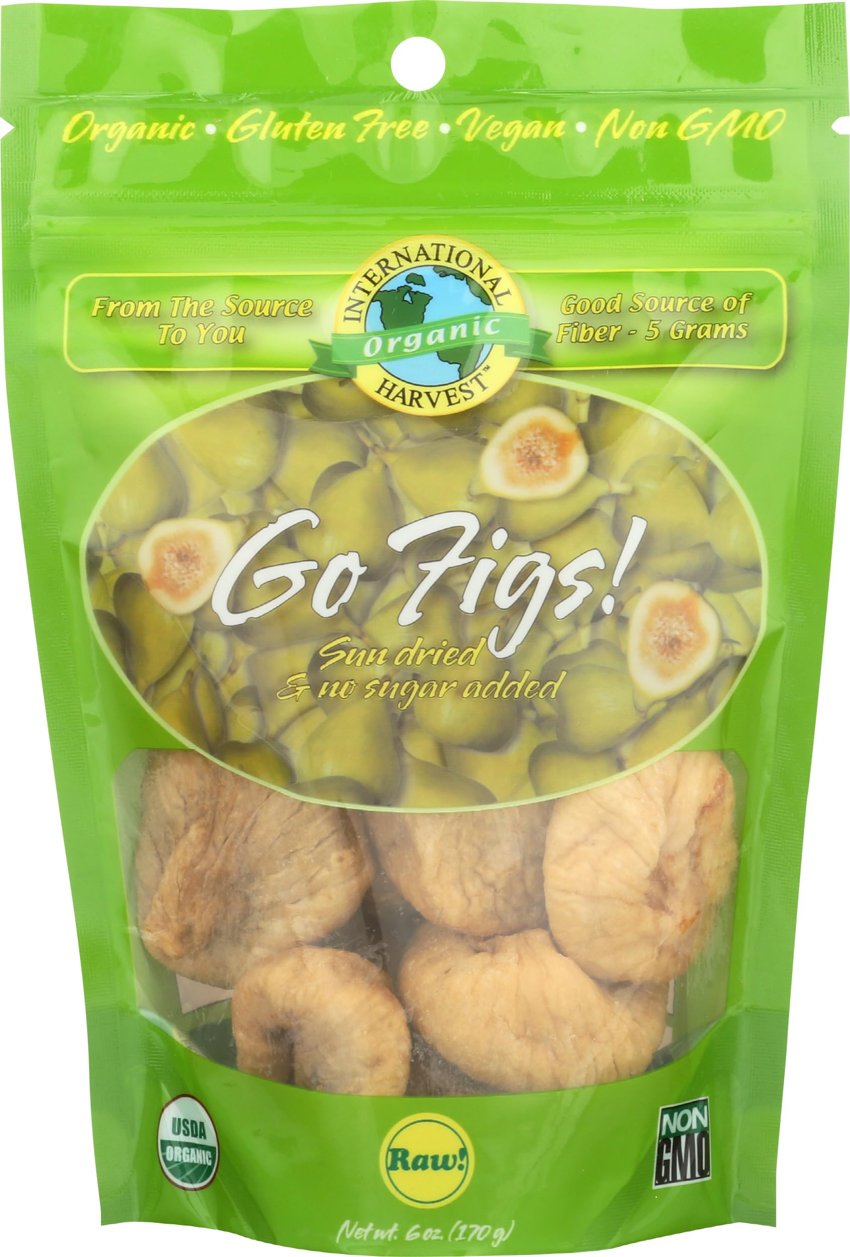 GOHUNZA Organic Turkish Figs, 6 OZ