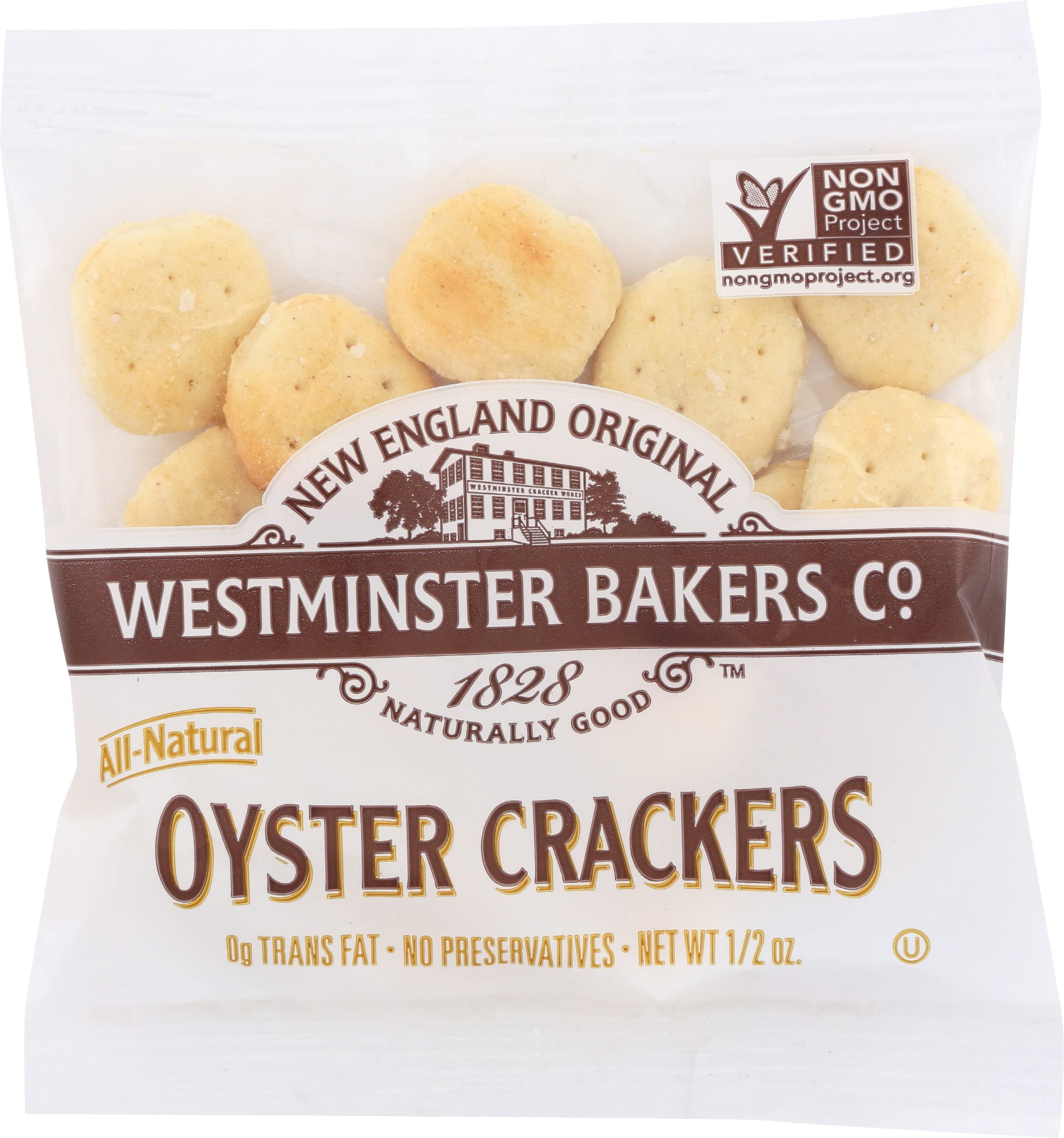 Westminster Cracker, Crackers Oyster Single Serve, 0.5 Ounce