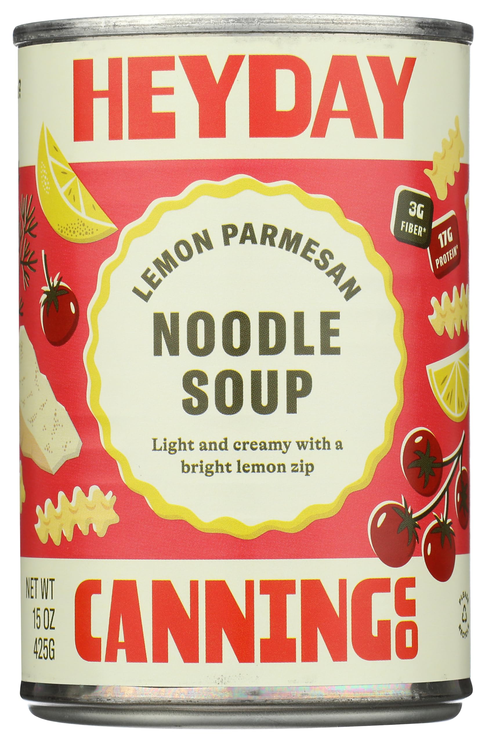 Heyday Canning Co Lemon Parmesan Noodle Soup, 15 OZ