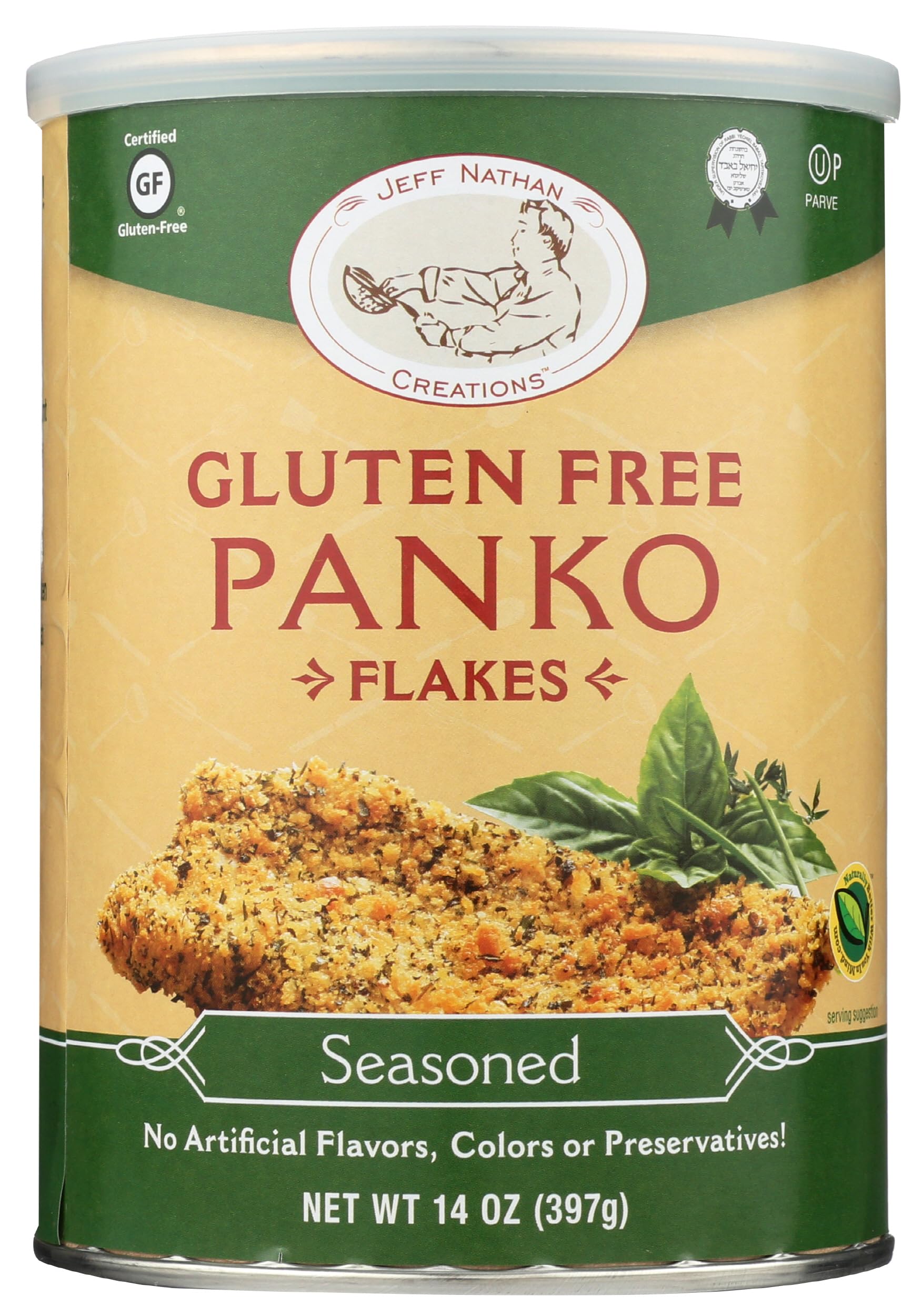 Jeff Nathan, Panko Flakes Seasoned Gluten Free, 14 Ounce