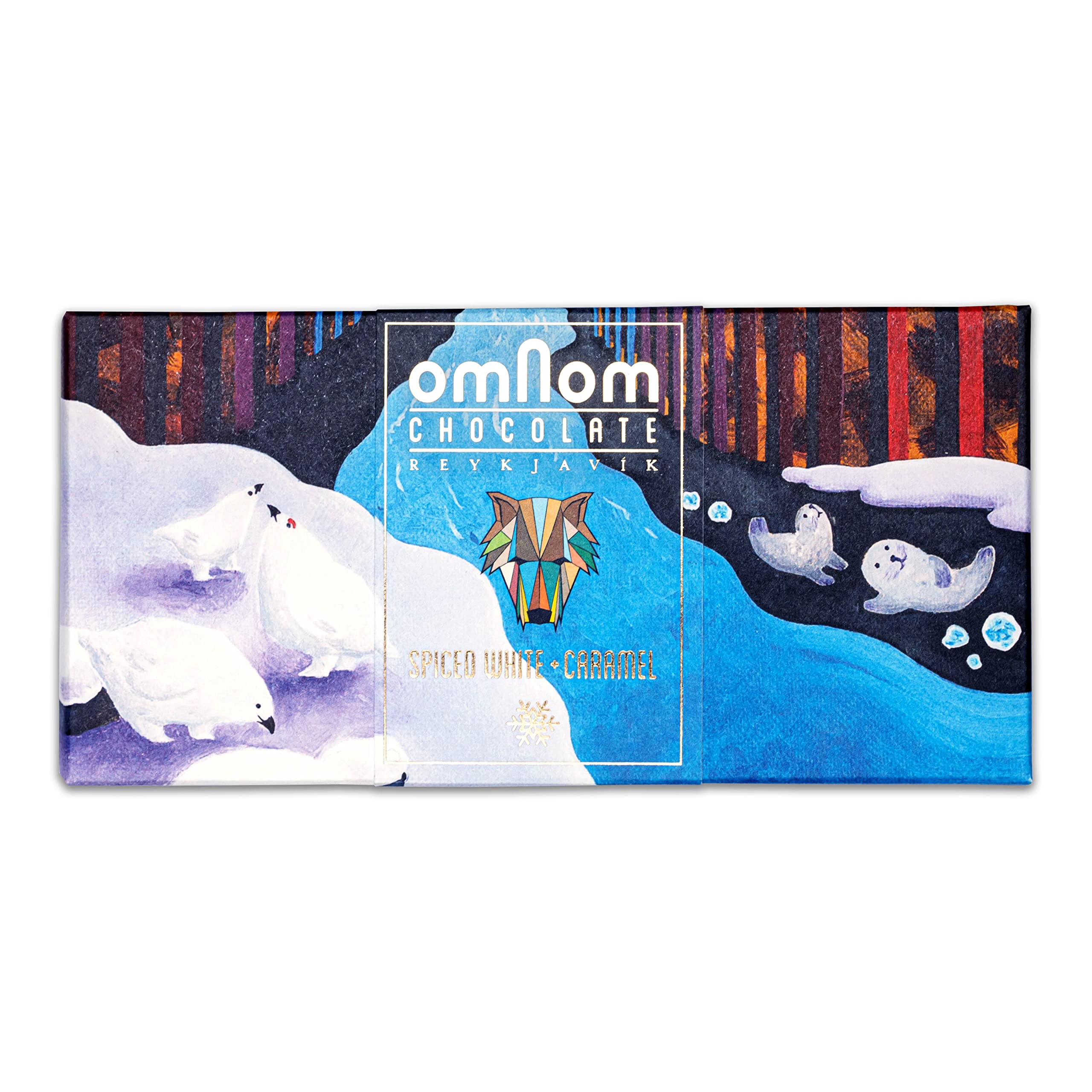 Omnom Spiced White & Caramel Chocolate Bar, 60 GR