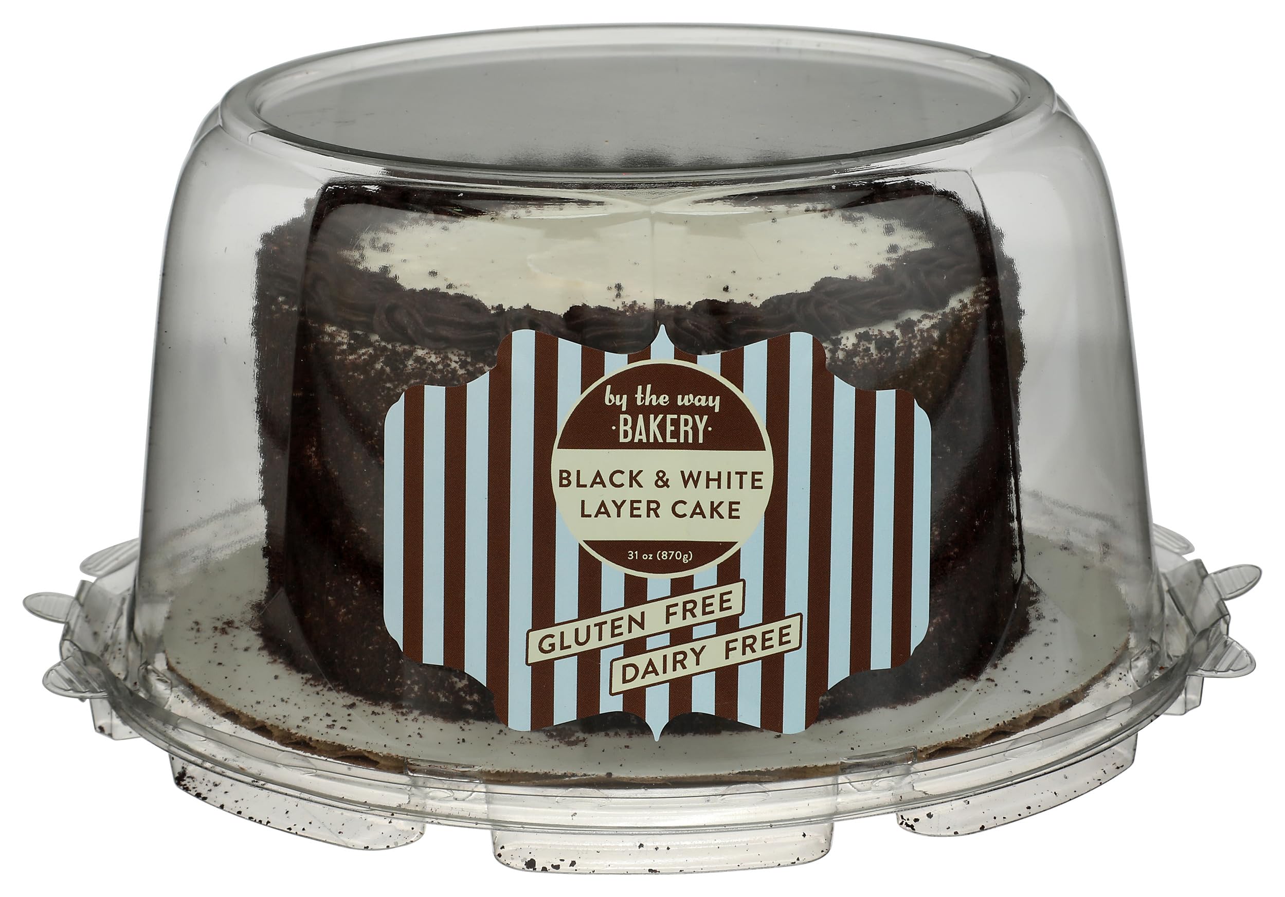 By The Way Bakery Cake Black And White, 30 Ounce