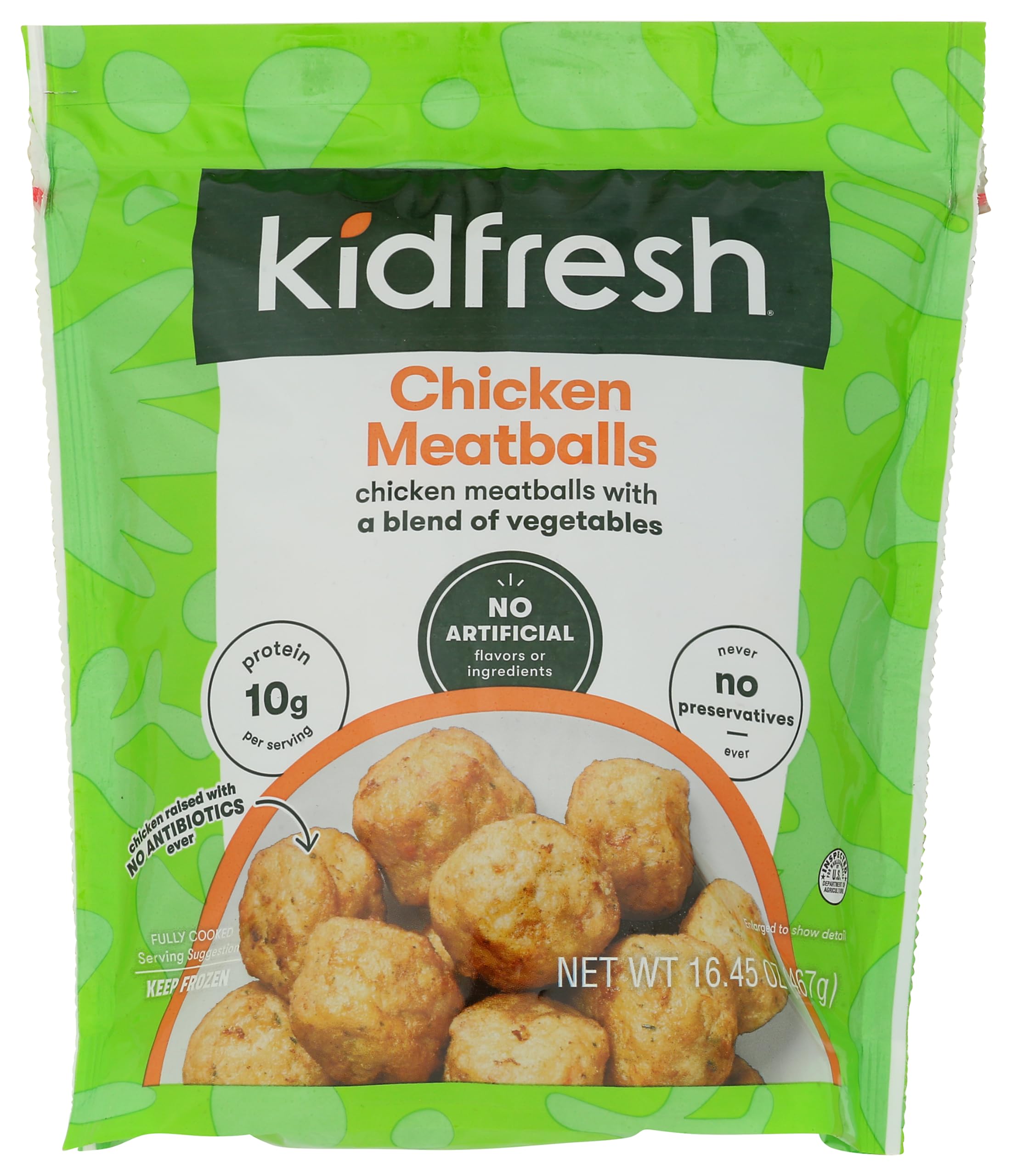 Kidfresh Chicken Meatballs Family Pack, 16.45 Ounce