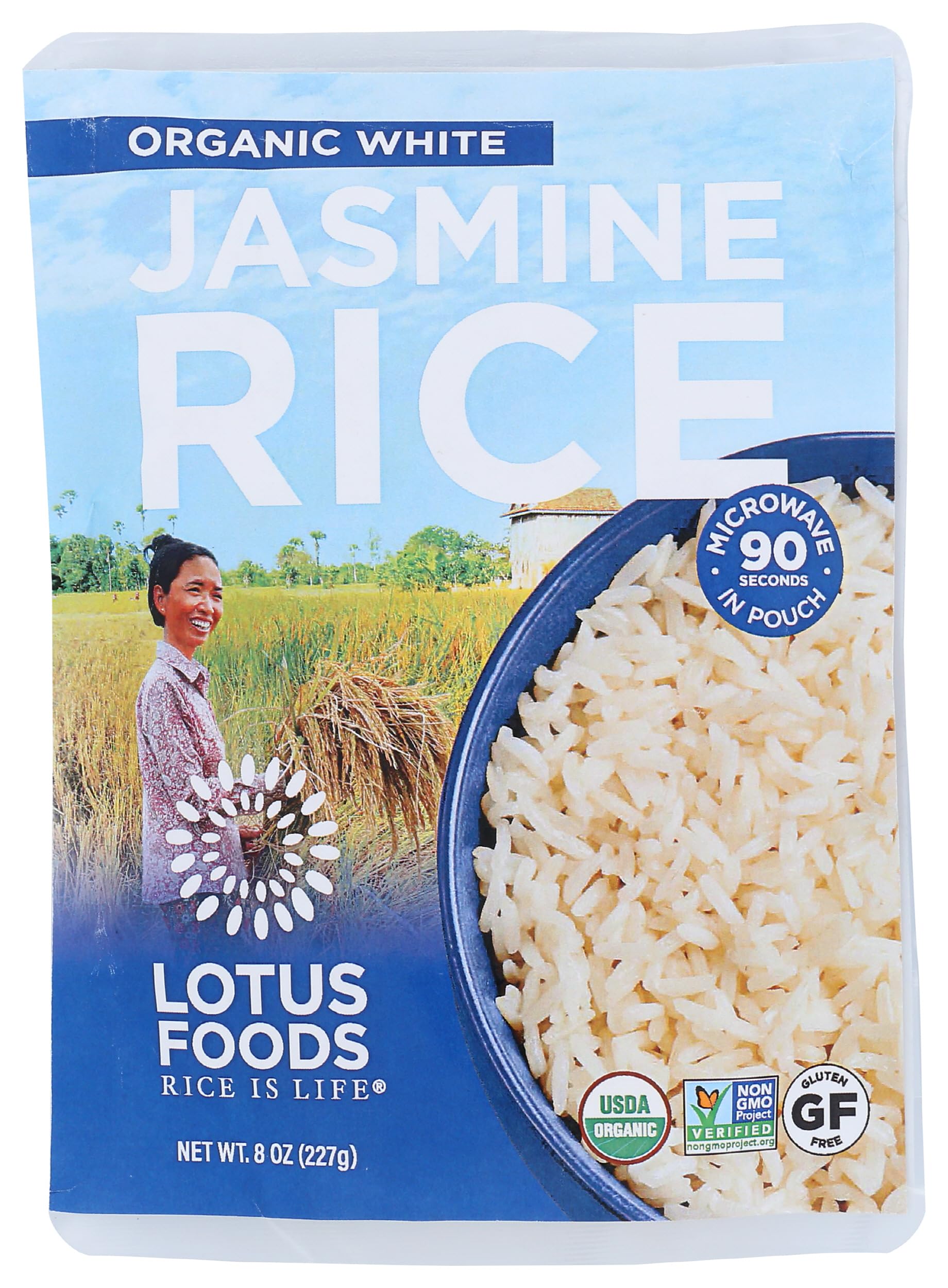 Rice Pouch Rth White Jasmine Organic, 8 Ounce