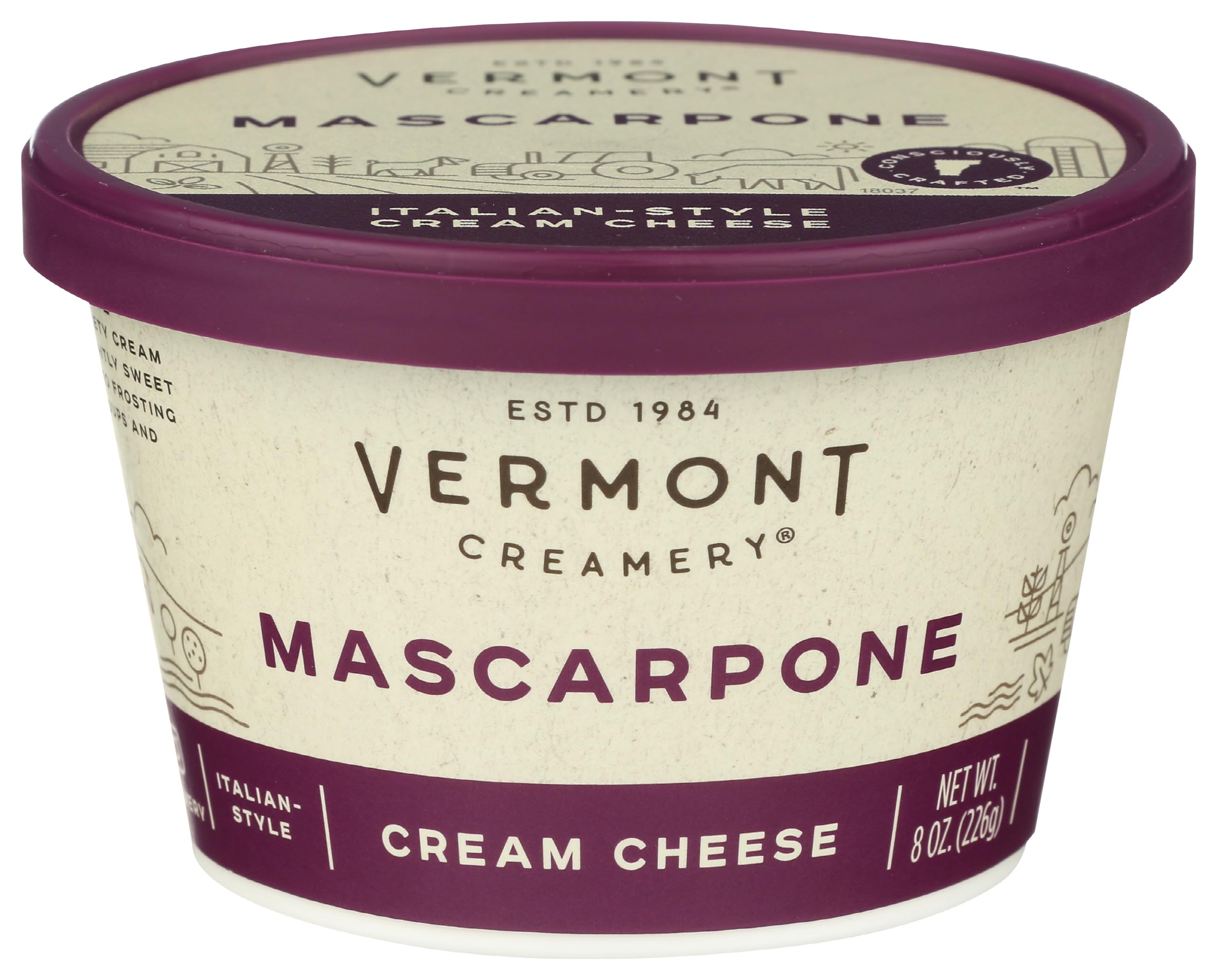 Vermont Creamery, Mascarpone, 8 Ounce