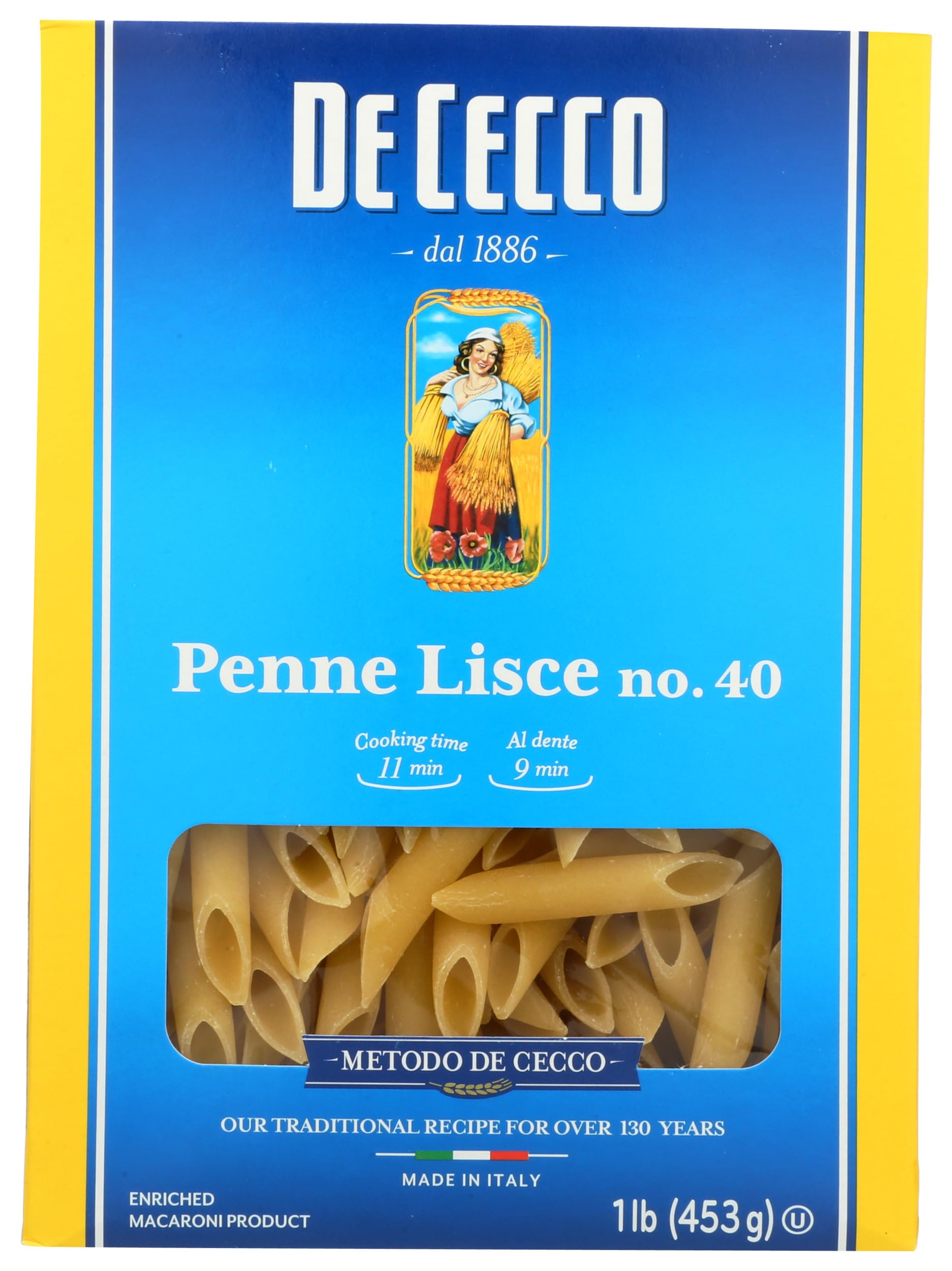 De Cecco Pasta, Penne Lisce, 16 Ounce