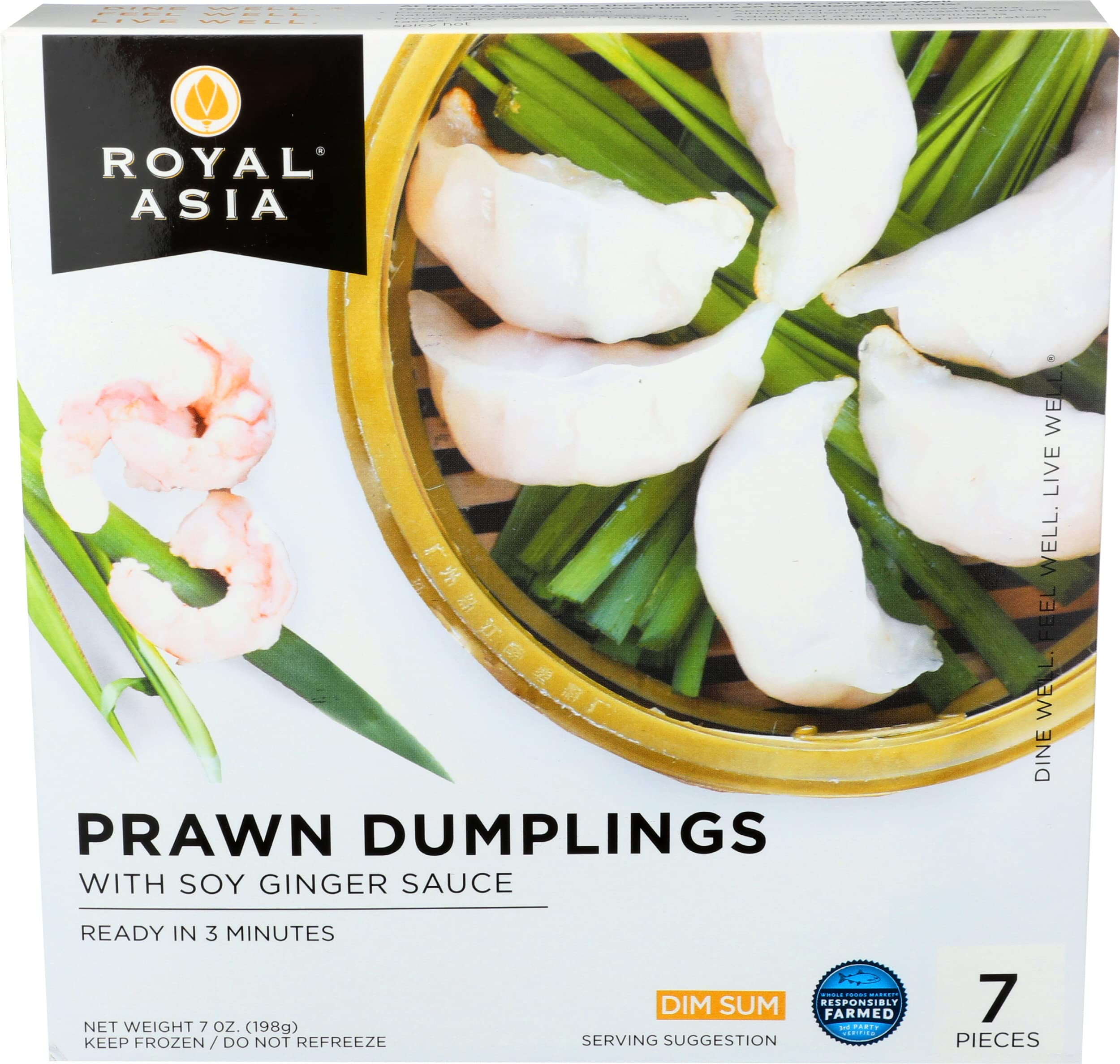 Prawn Dumplings with Soy Ginger Sauce, 7 Ounce (Frozen)