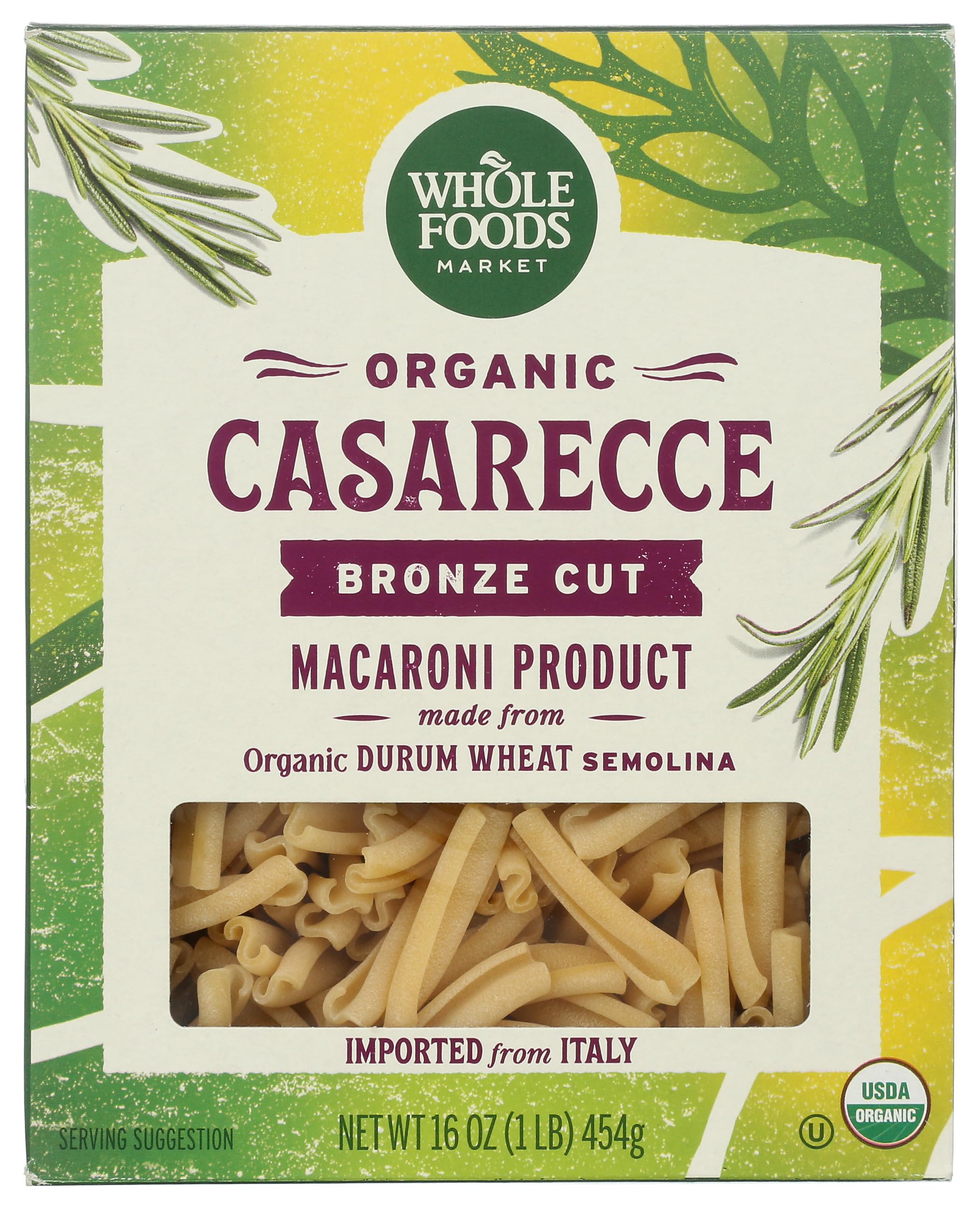 Whole Foods Market Organic Casarecce, 16 Ounce