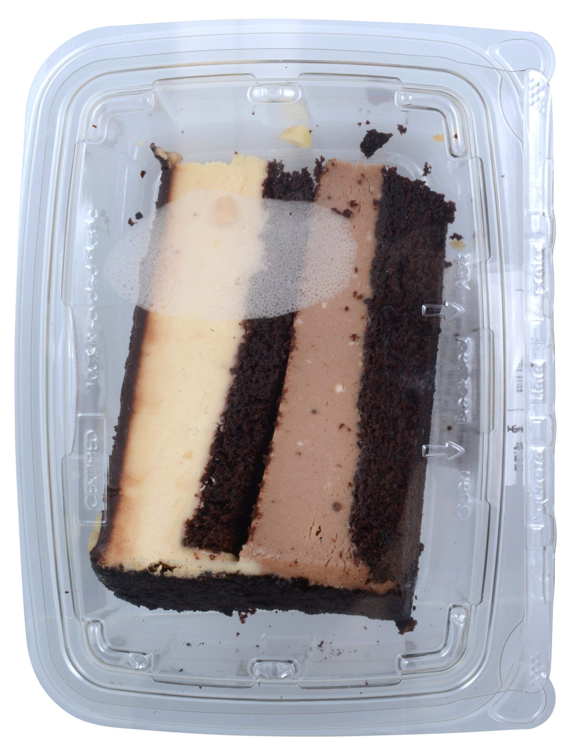 Queen City Pastry Chocolate Peanut Butter Cheesecake Slice