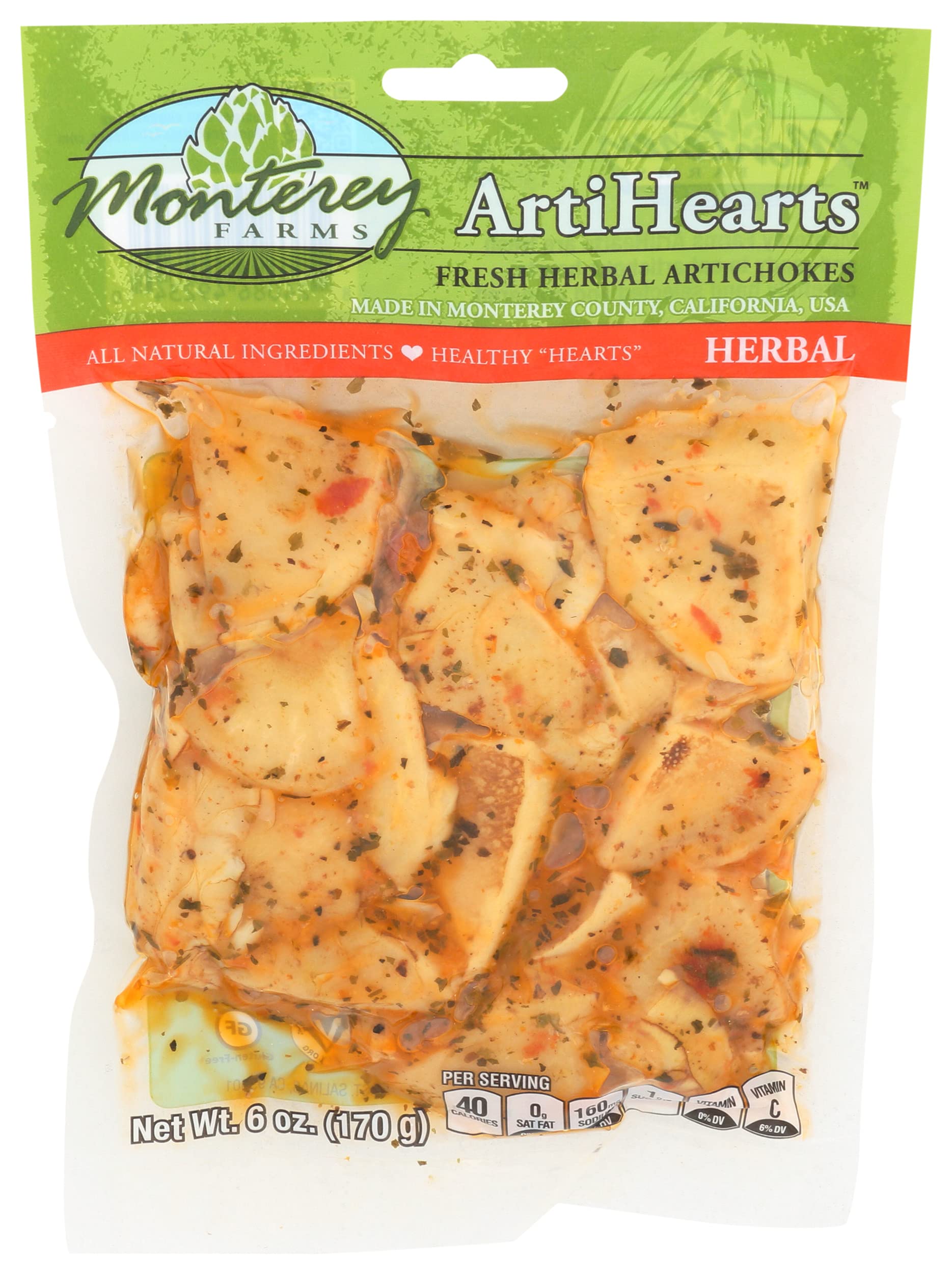 Artichokes Hearts Herb Marinated Conventional, 6 Ounce