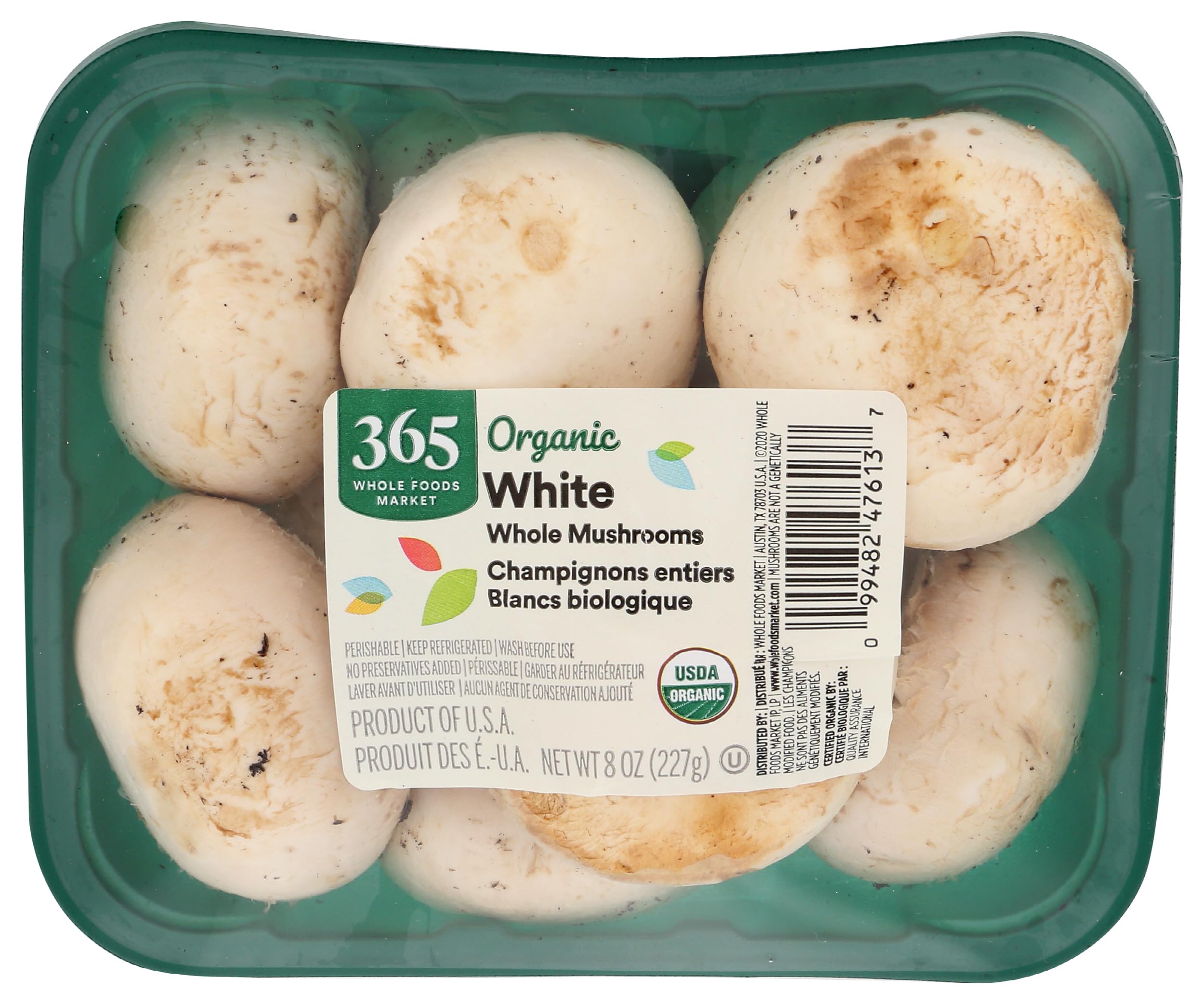 365 by Whole Foods Market Organic White Mushroom, 8 Ounce