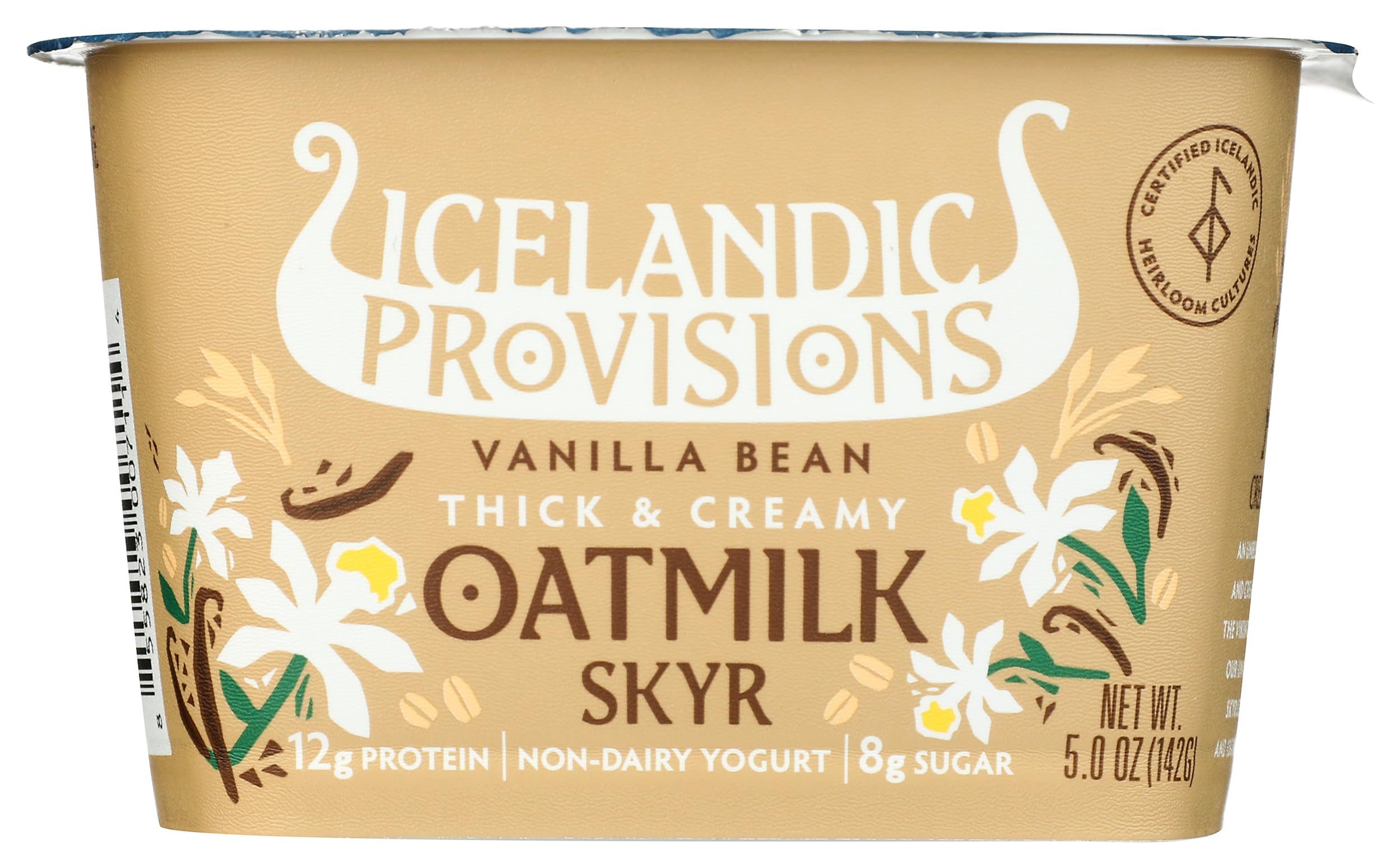 Yogurt Skyr Oatmilk Vanilla Bean, 5 Ounce