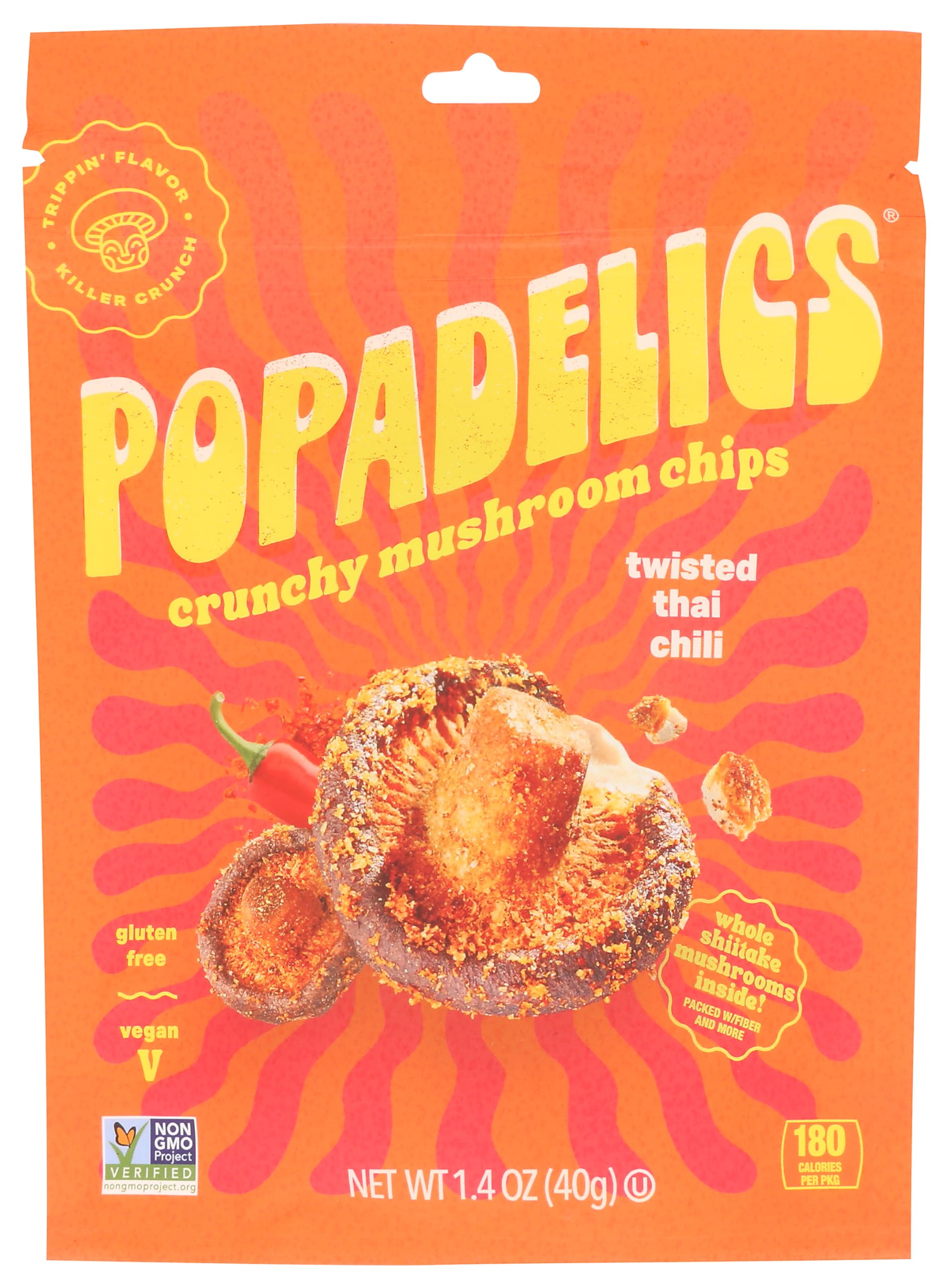 Chips Crunchy Mushroom Twisted Thai Chili, 1.4 Ounce