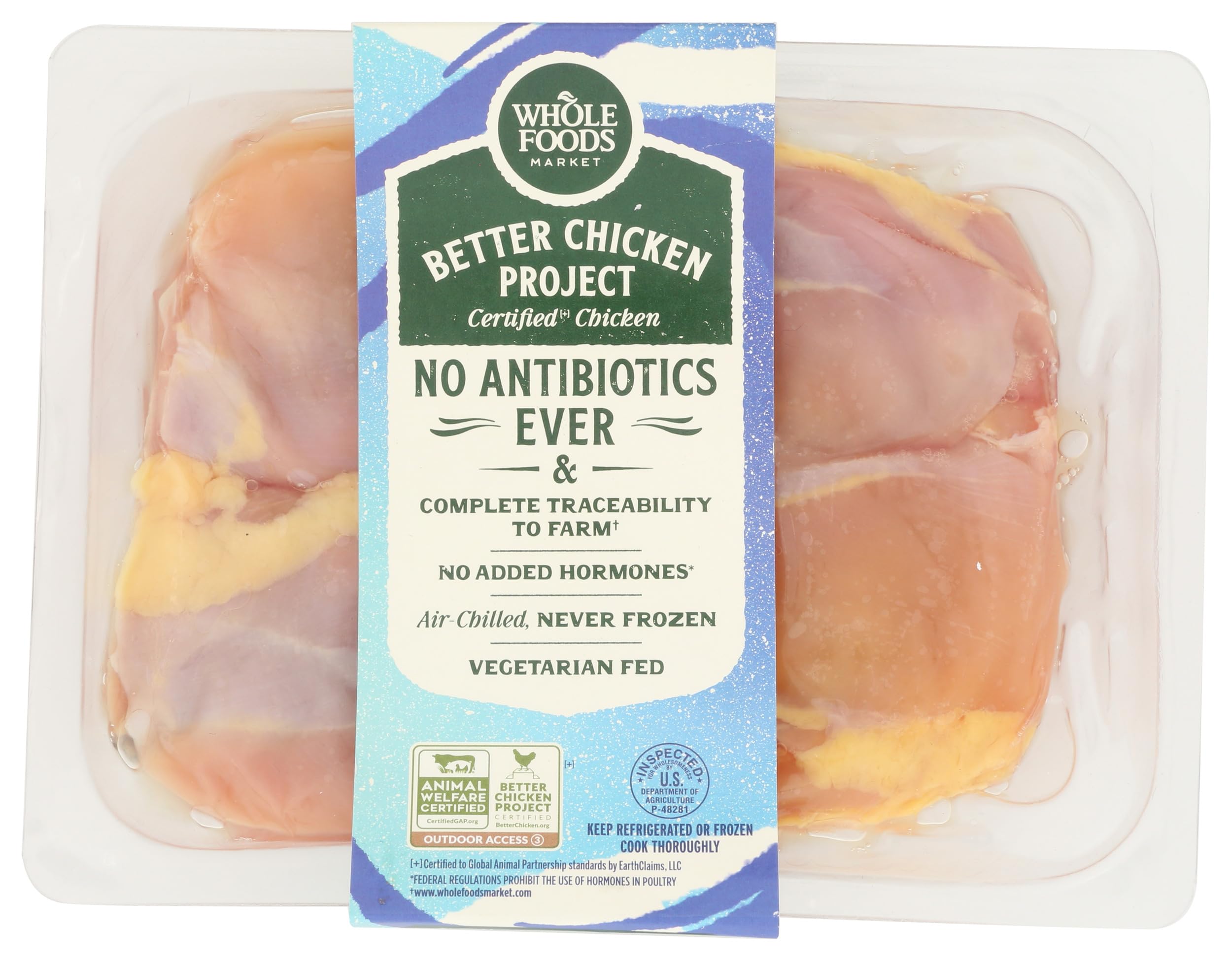 Whole Foods Market Better Chicken B/S Thighs