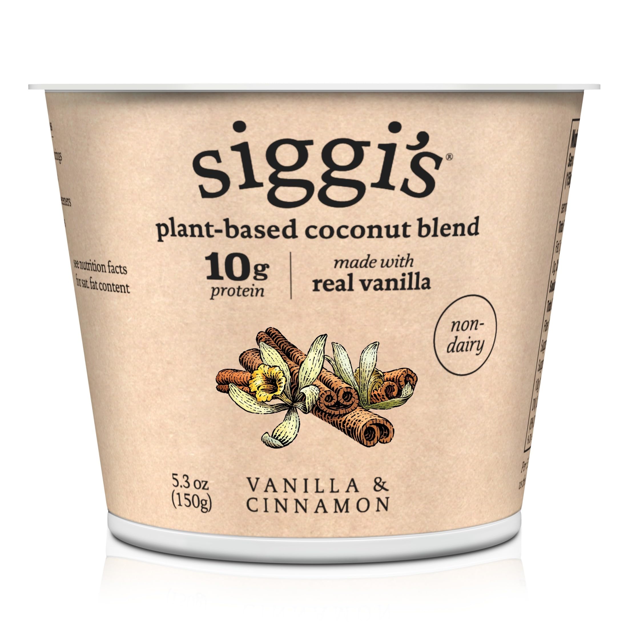 siggi’s Plant-Based Coconut Blend, Vanilla Cinnamon, 5.3 oz.