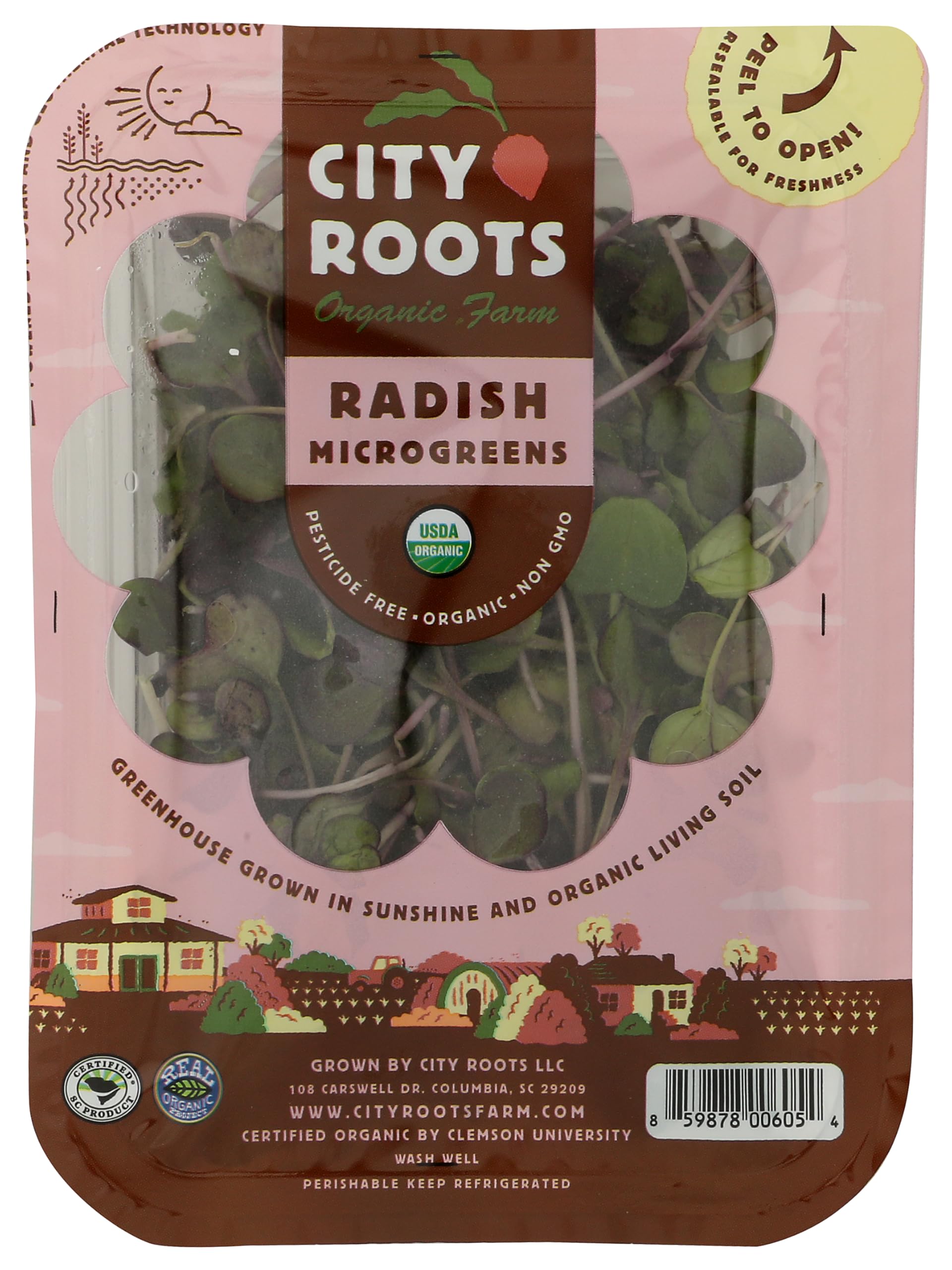 Organic Radish Microgreens, 16 oz