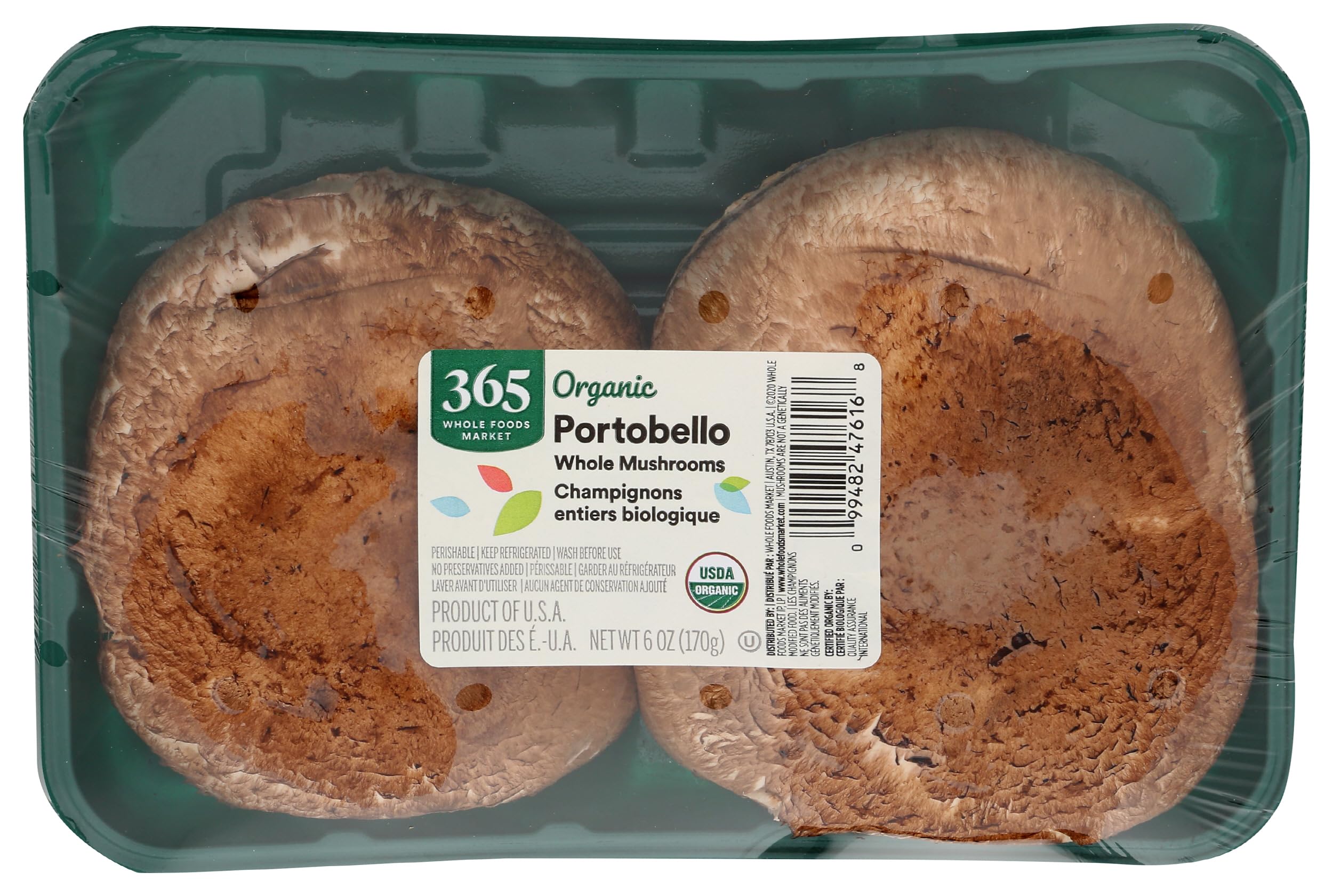 Mushroom Portobello Whole Organic, 6 Ounce