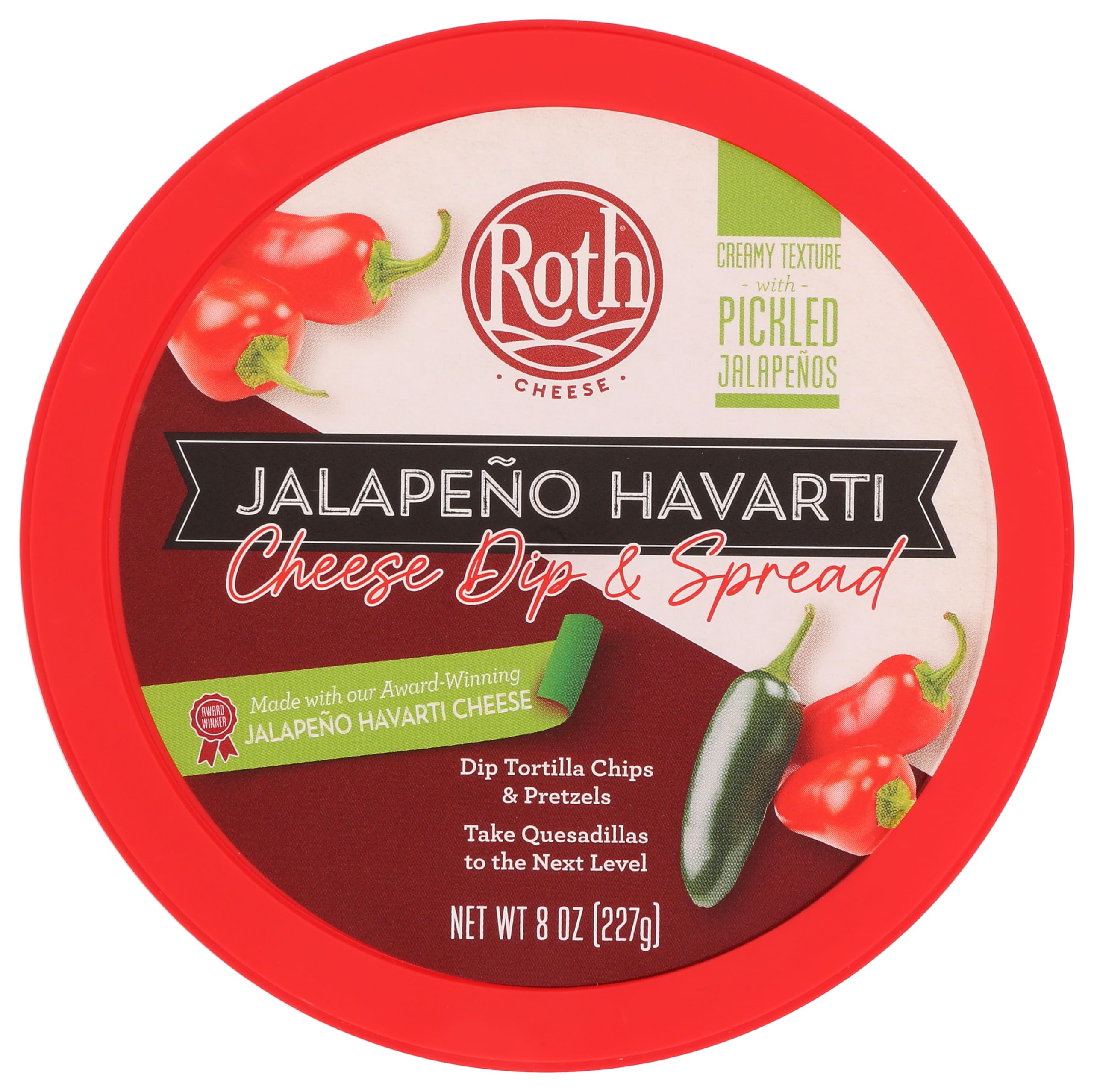 Roth Jalapeno Havarti Cheese Dip & Spread, 8 OZ