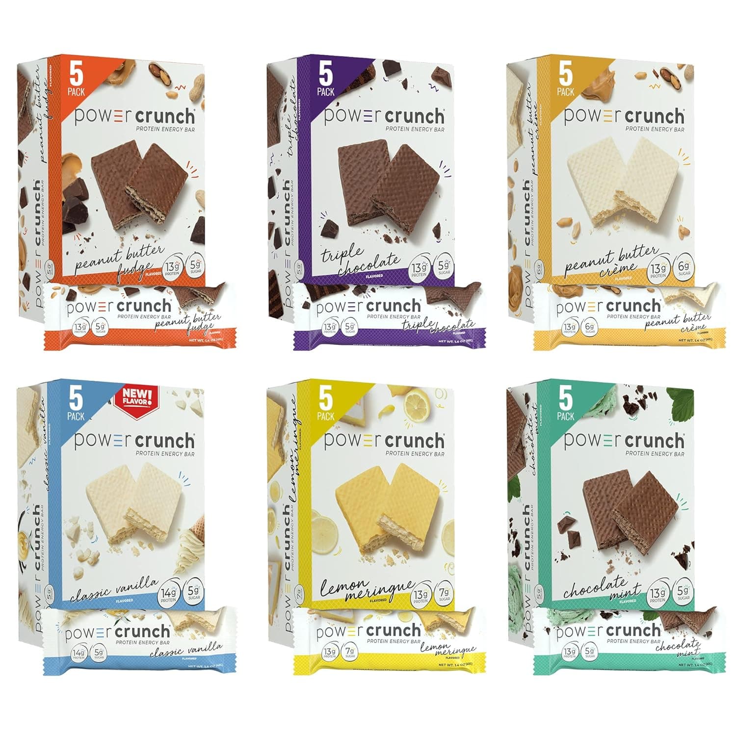 Power Crunch Protein Wafer Bars (Variety Pack)