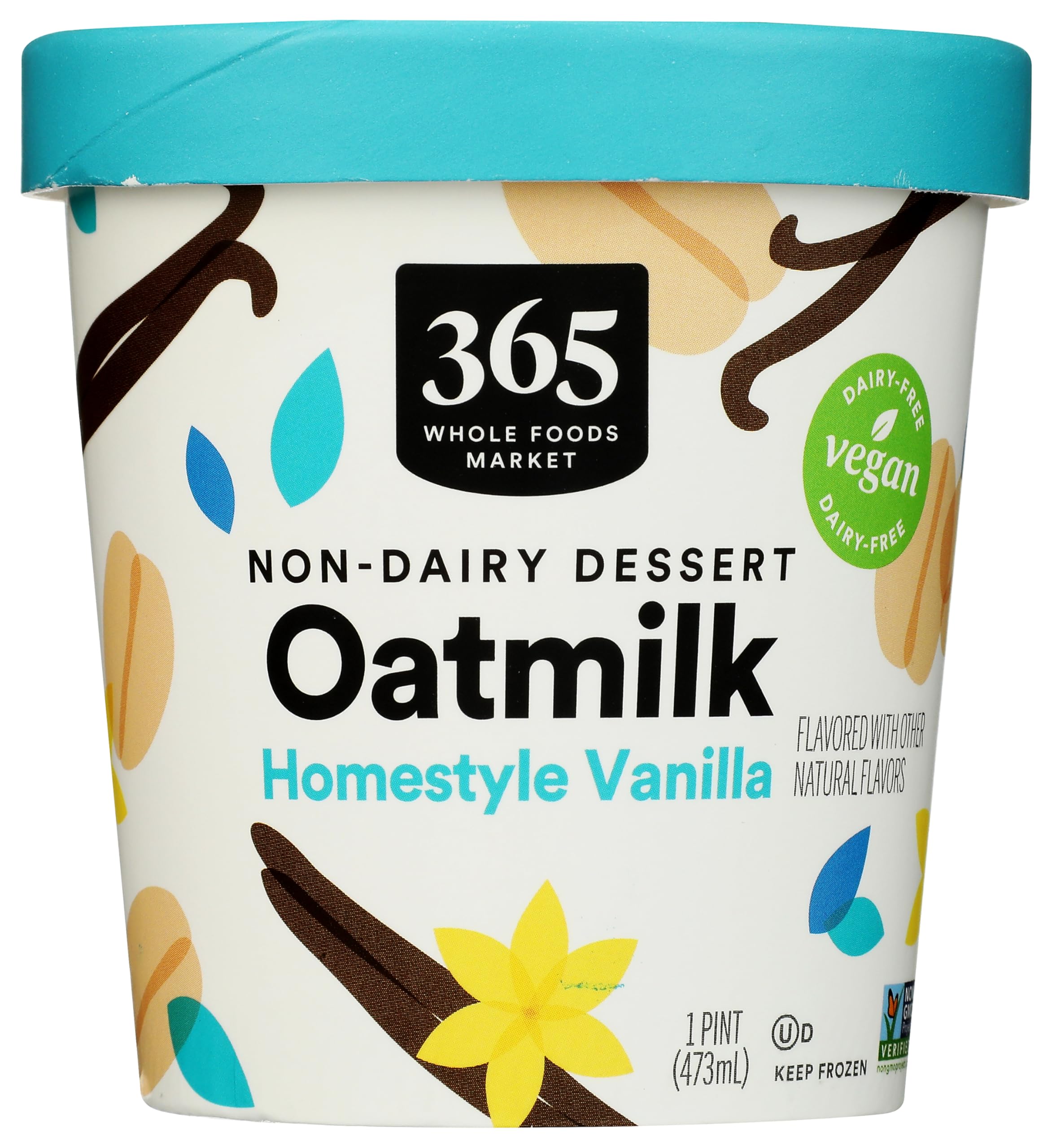 365 by Whole Foods Market Vanilla Oat Milk Frozen Dessert, 1 PT