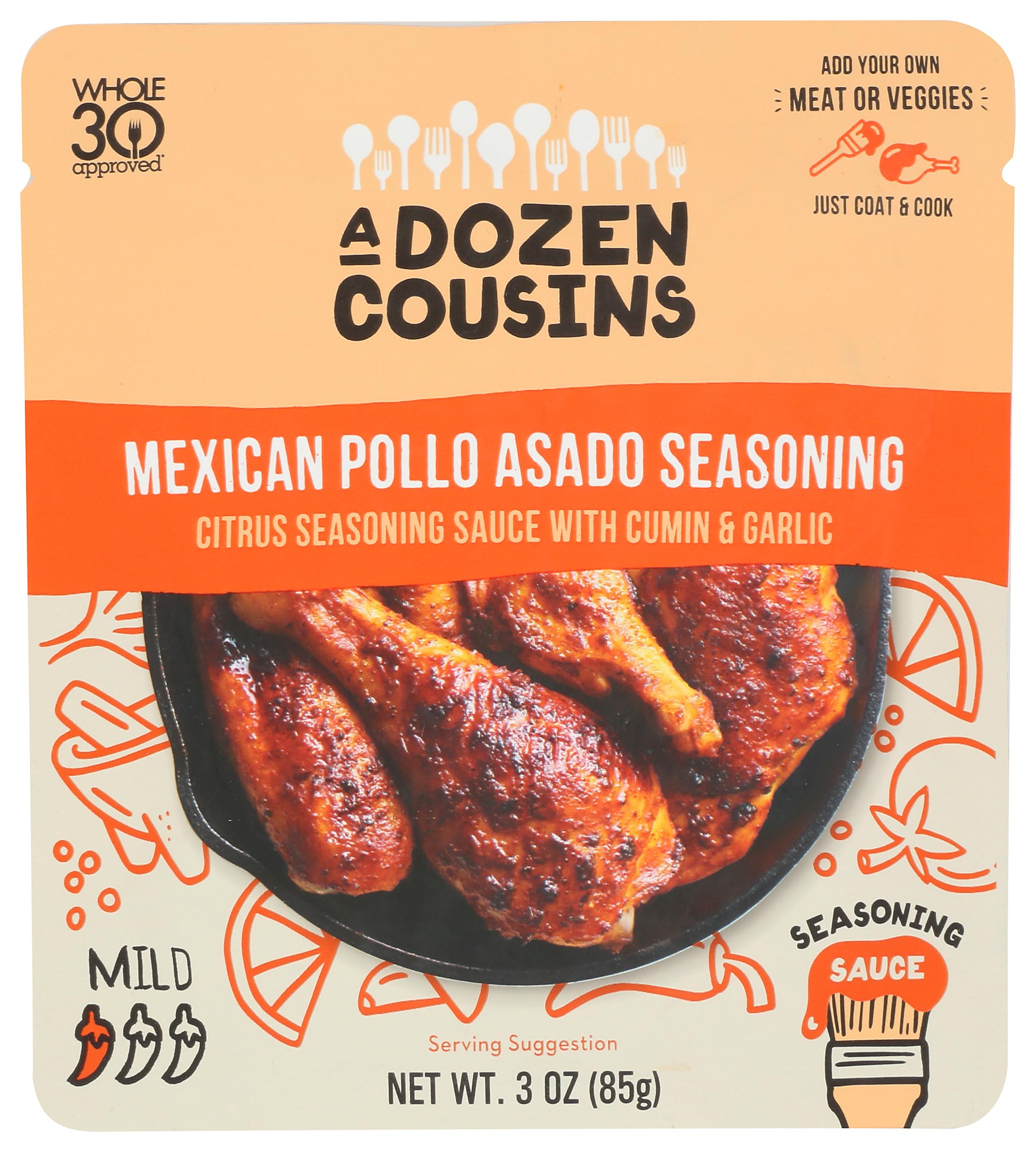 A Dozen Cousins, Sauce Seasoning Mexican Pollo Asado, 3 Ounce