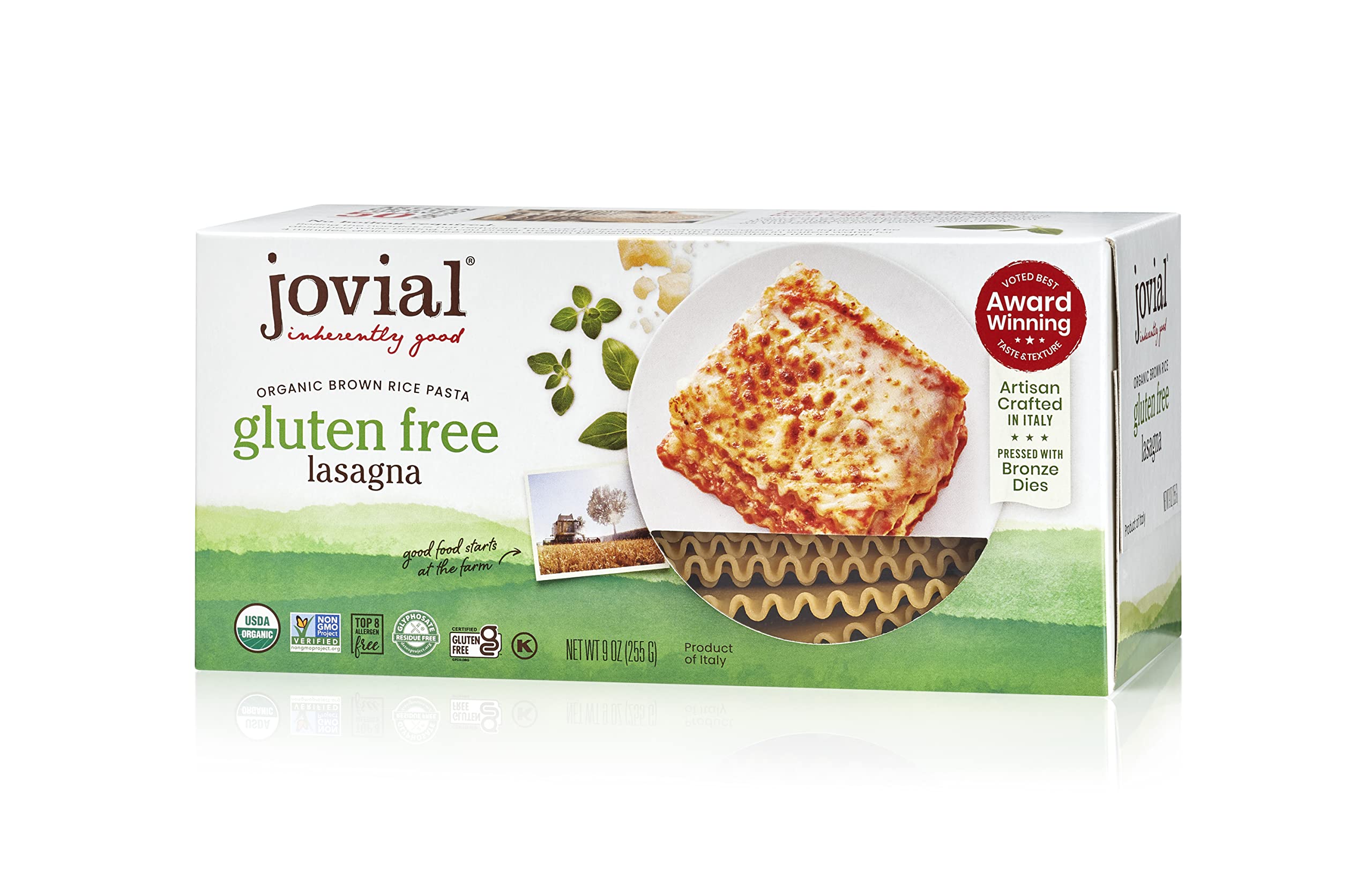 Pasta Brown Rice Lasagna Organic, 9 Ounce